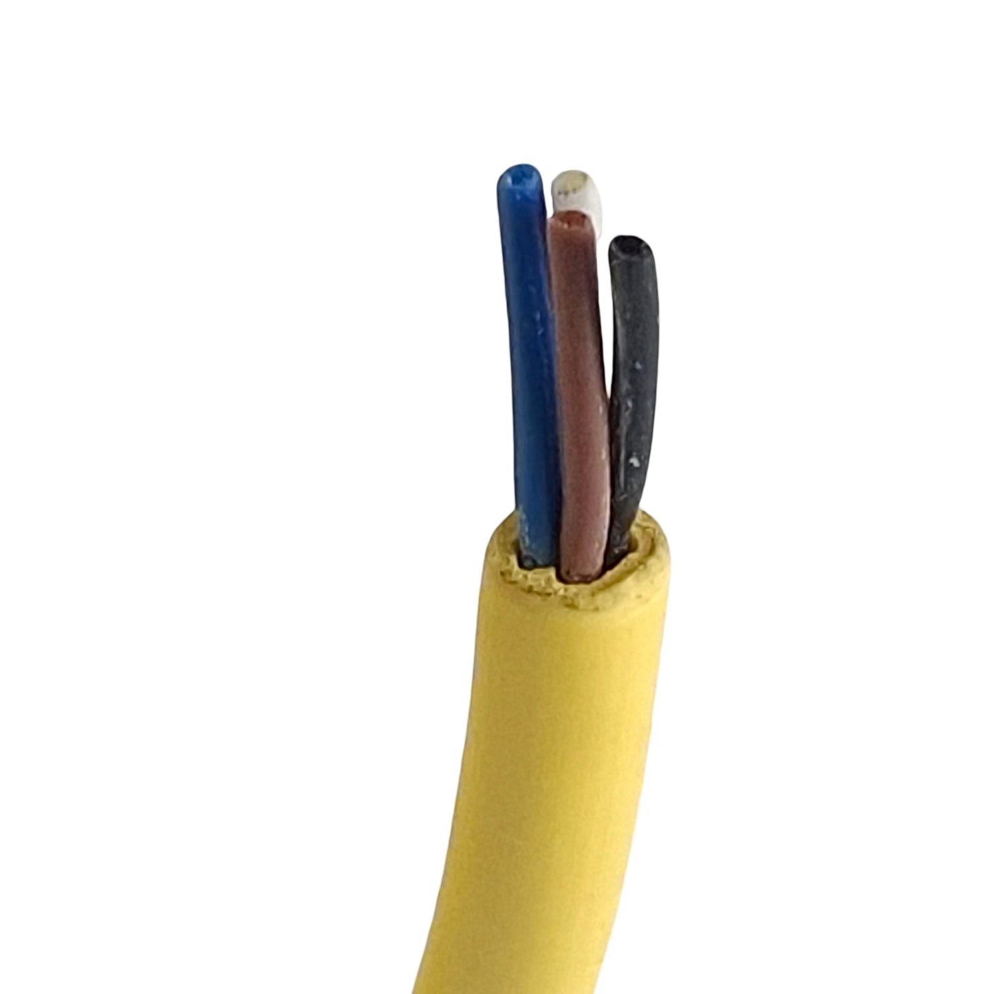 Used Mencom MDC-4FP-5M-R Cordset, 4-Pin M12 90° Female to Flying Leads, 4A 300VAC, 5m