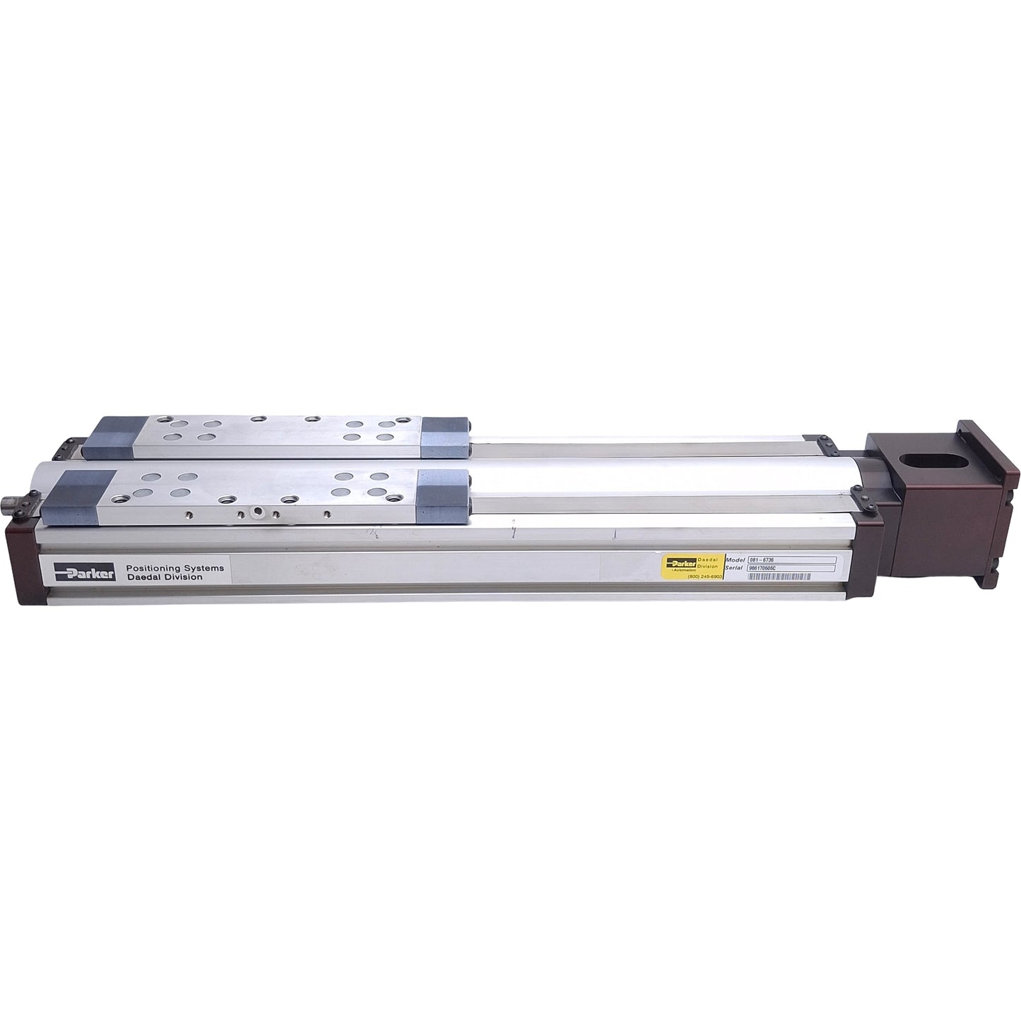 Used Parker 404150XRMSD2H1L1C1M3E5 Linear Actuator, 150mm Travel, *No Encoder*