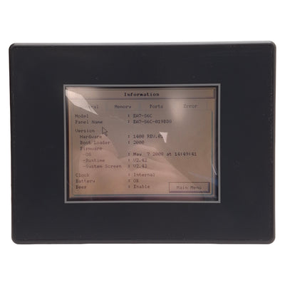 Used AutomationDirect EA7-S6C Touchscreen HMI, 6in Color STN, 24VDC *Scratches*