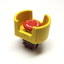 Used Idec AVW401-R Emergency E-Stop Pushbutton Switch, 1NC, 10A 600VAC w/Shroud Guard
