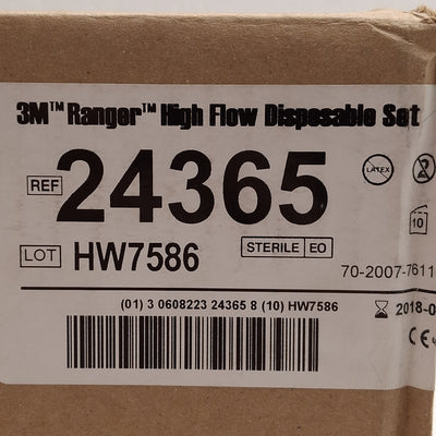 New Lot of 10 3M 24365 Ranger High Flow Disposable Set For Fluid Warming System
