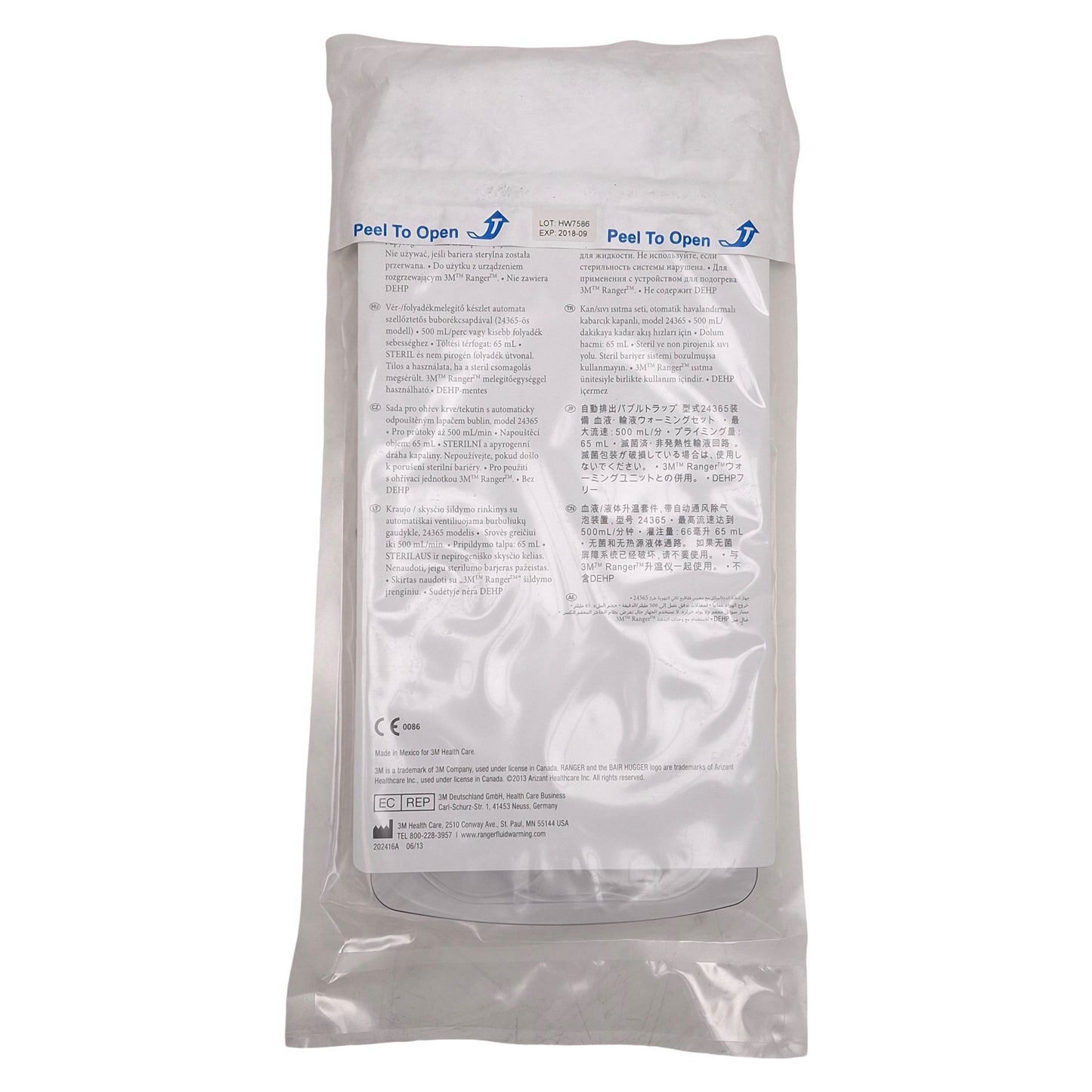 New Lot of 10 3M 24365 Ranger High Flow Disposable Set For Fluid Warming System