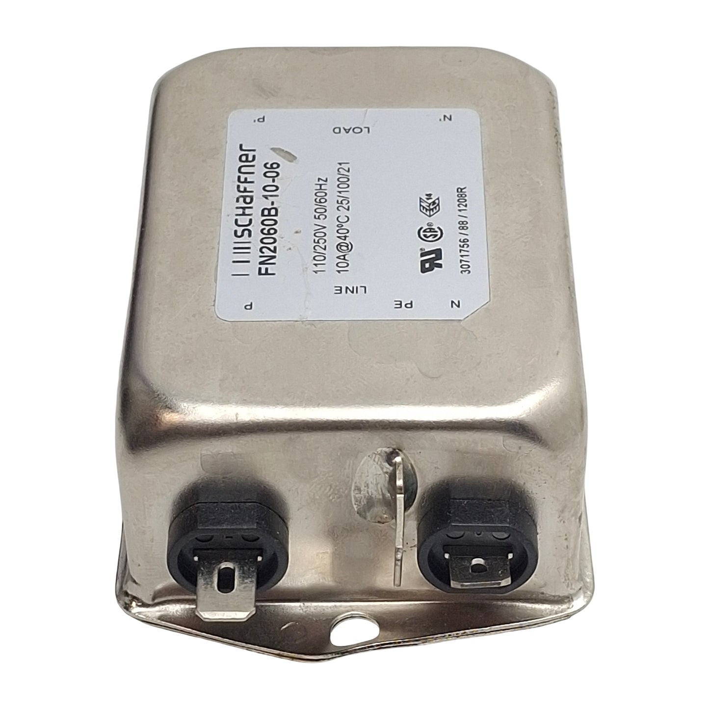 Used Lot of 2 Schaffner FN2030B-10-06 Power Line Filter, 1-Phase, 10A, 110/250VAC
