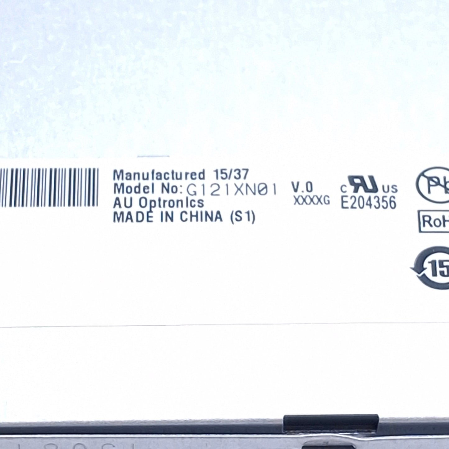 New – Open box AUO G121XN01 LCD Display TFT-LED, 12.1", 1024x768 Resolution, LVDS Connector