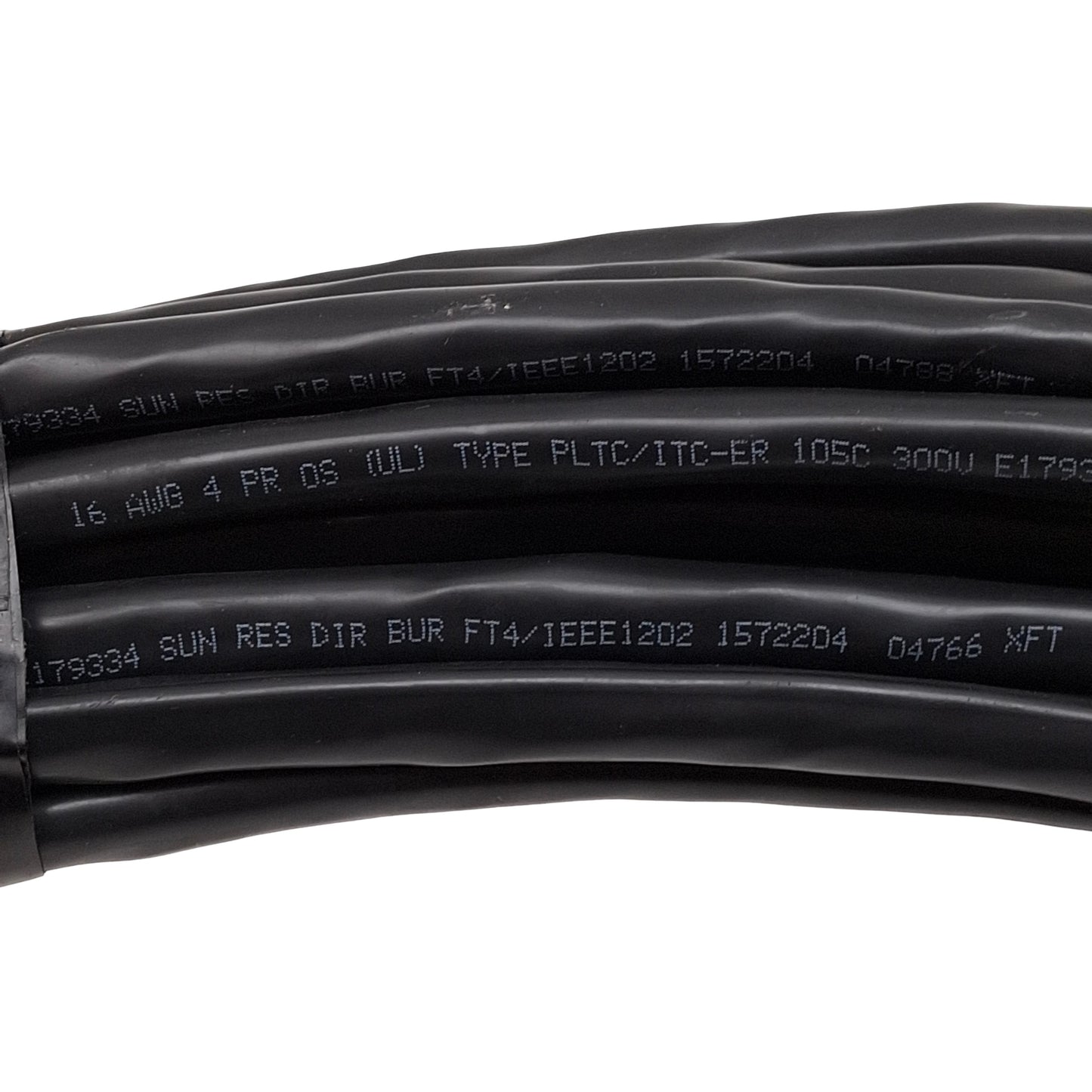New Shielded Instrumentation Cable, 16AWG, 4-Pair, PLTC/ITC-ER, 300V, 120ft