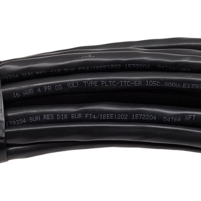 New Shielded Instrumentation Cable, 16AWG, 4-Pair, PLTC/ITC-ER, 300V, 120ft