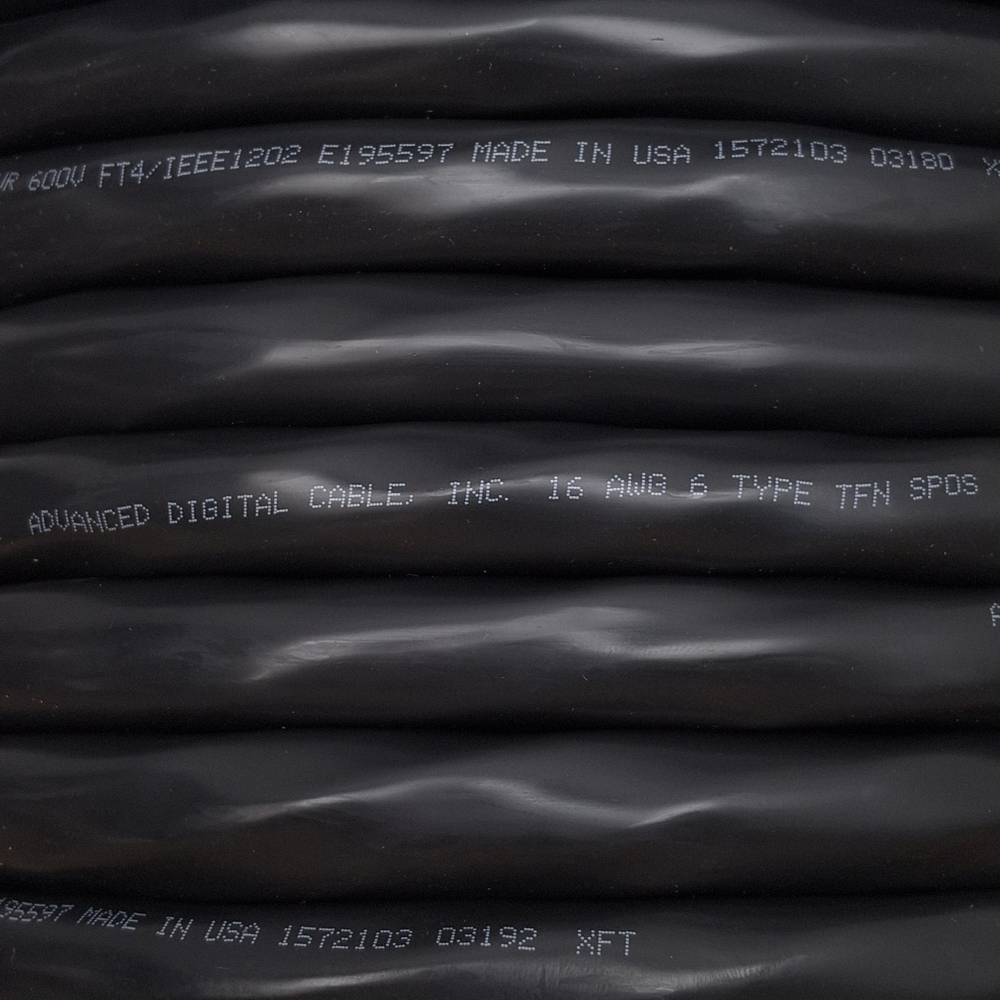 New Advanced Digital Cable 6606SPOS Tray Cable, 16AWG, 6 Pair, TC-ER-JP, 600V, 130ft