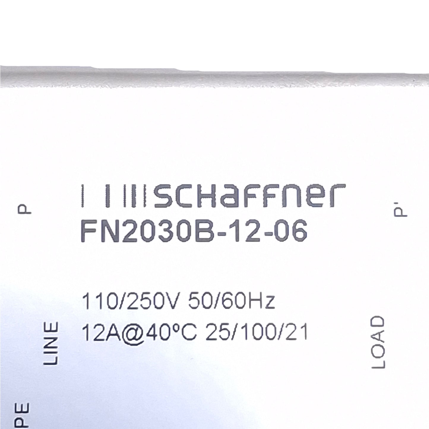 New – Open box Schaffner FN2030B-12-06 Power Line Filter 1-Phase, 30A, 250VAC/DC, Spade 0.25"