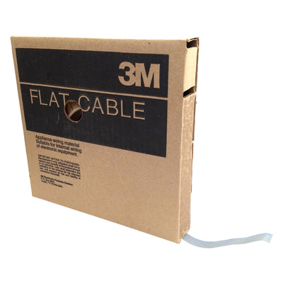 New 3M HF365/10SF Round Conductor Flat Cable, 100ft L x 0.5in W, 28AWG, 10-Con, 300V