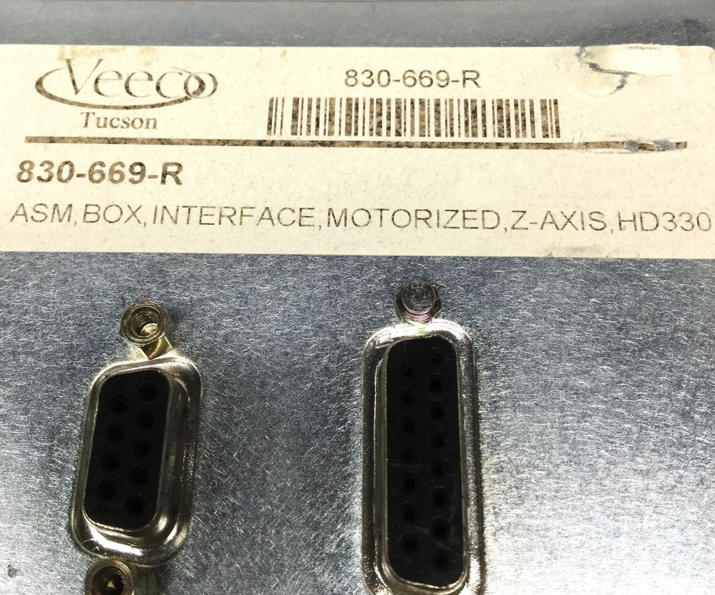 Used Veeco Wyko 830-669-R Motorized Z-Axis Interface HD3300 Optical Surface Profiler
