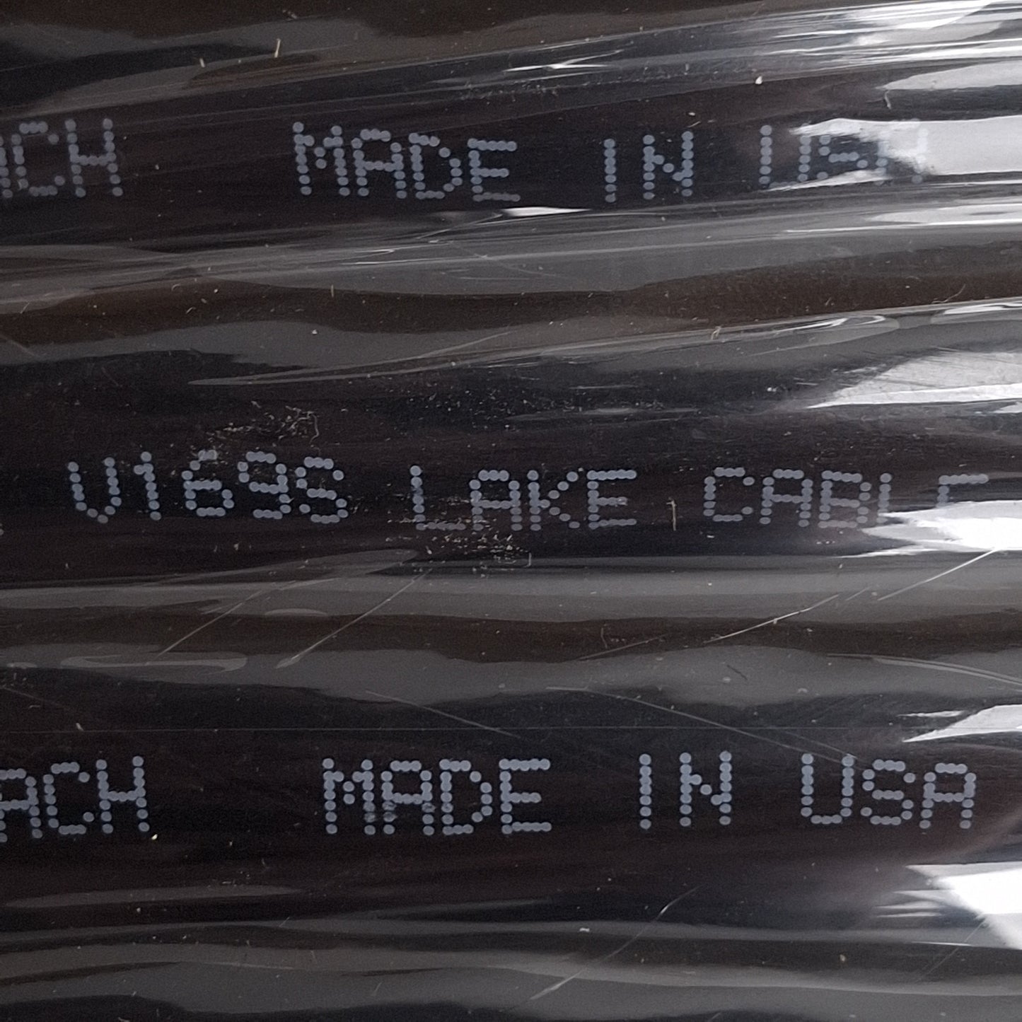 New Lake Cable V169S Shielded Tray Cable, 16AWG, 9C, TC-ER, PVC/Nylon, 600V, 250ft