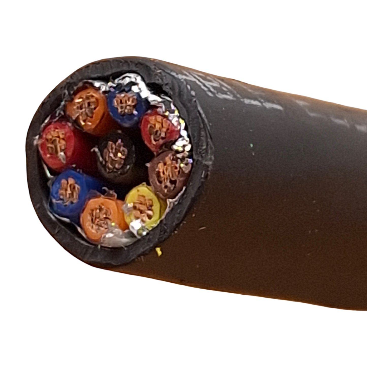 New Lake Cable V169S Shielded Tray Cable, 16AWG, 9C, TC-ER, PVC/Nylon, 600V, 250ft