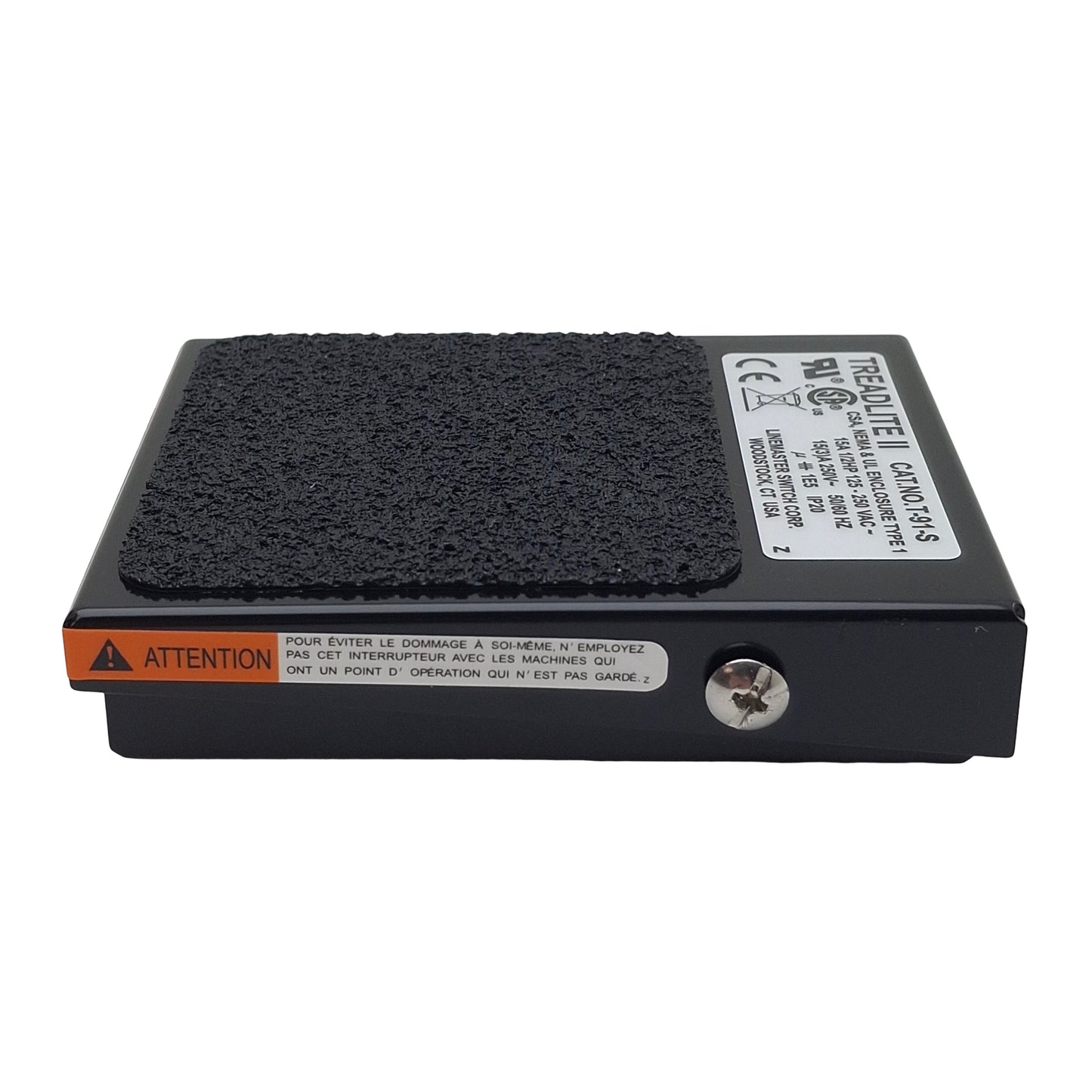 New Linemaster T-91-S Treadlite II Momentary Foot Pedal Switch 15A 125-250VAC, 1/2HP
