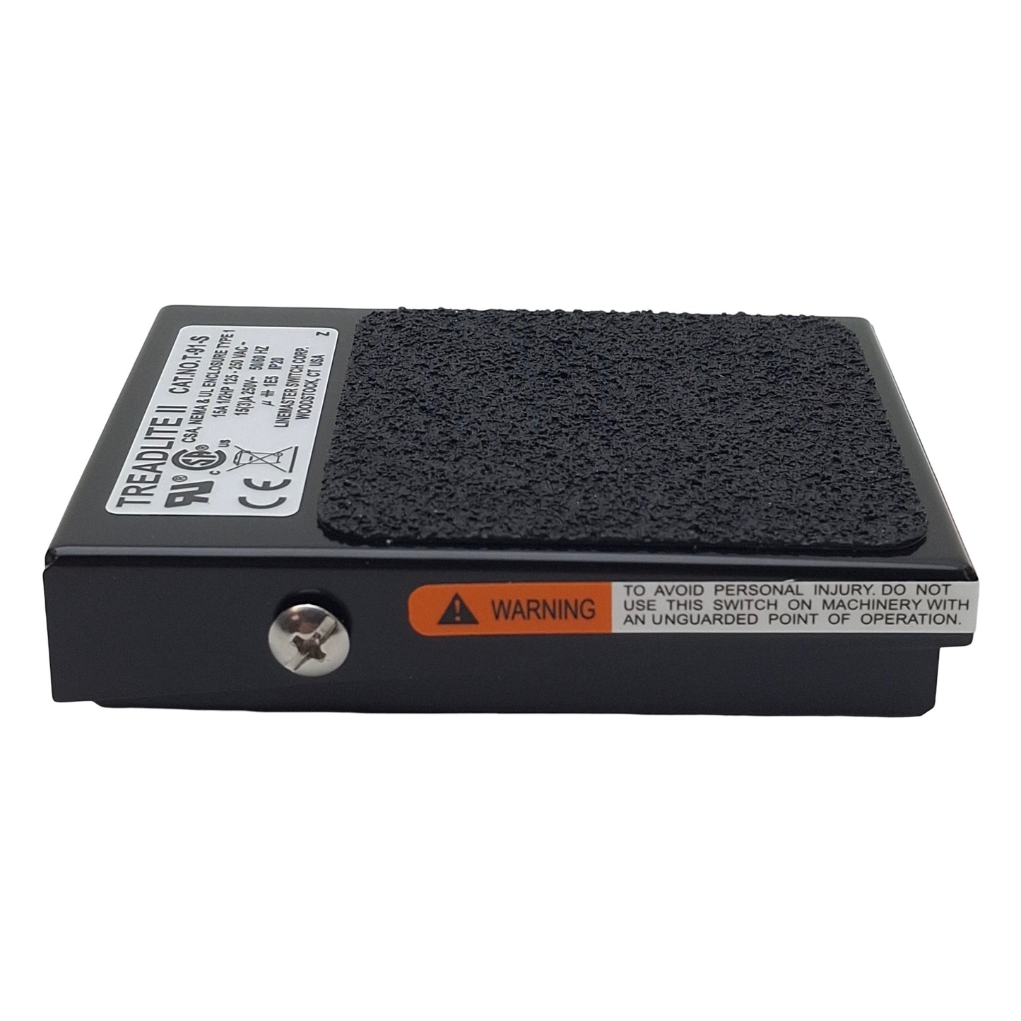 New Linemaster T-91-S Treadlite II Momentary Foot Pedal Switch 15A 125-250VAC, 1/2HP