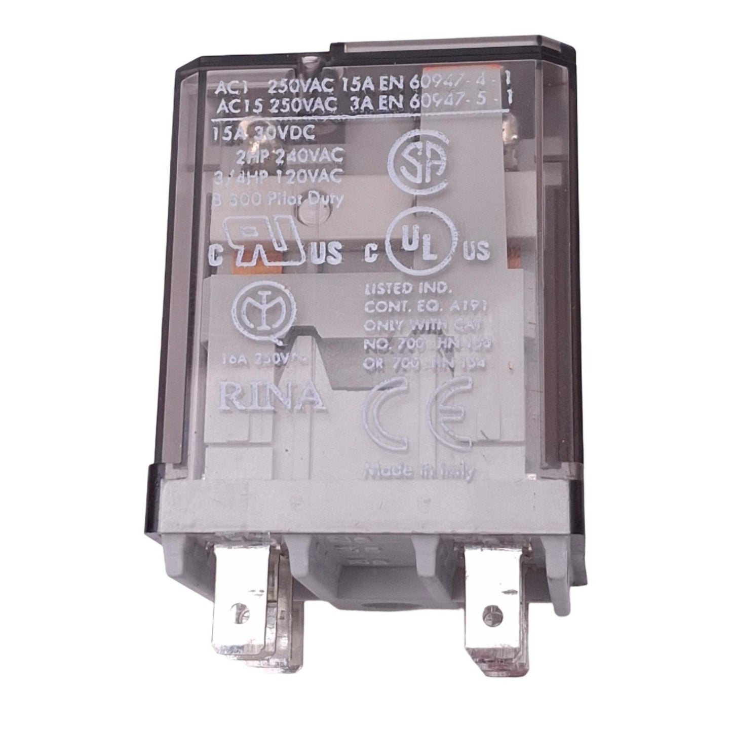 Used Allen Bradley 700-HB32A1 Relay, DPDT 8-Pin, 15A 30VDC Max, 120VAC Coil