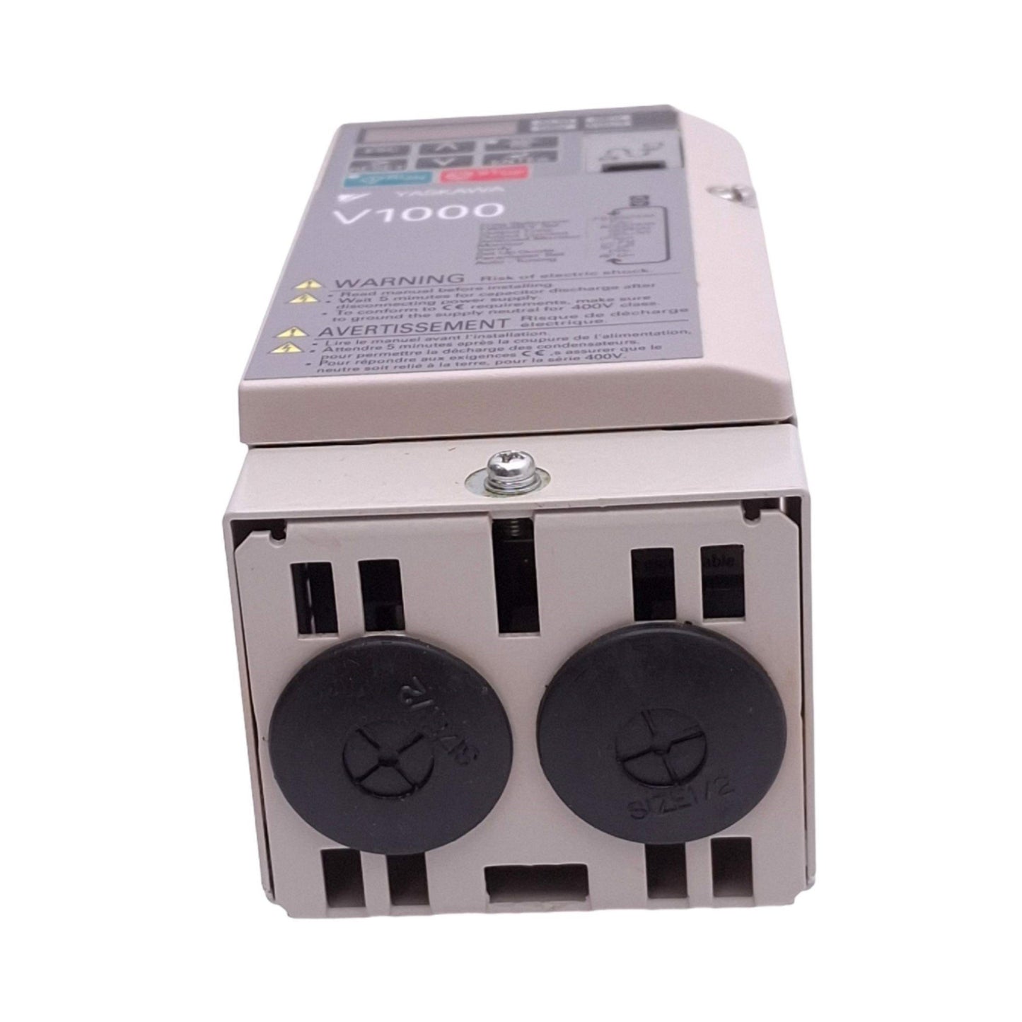 New Yaskawa CIMR-VU2A0002FAA Variable Frequency Drive, 3ph 0-240VAC 0-400Hz, 1/4HP