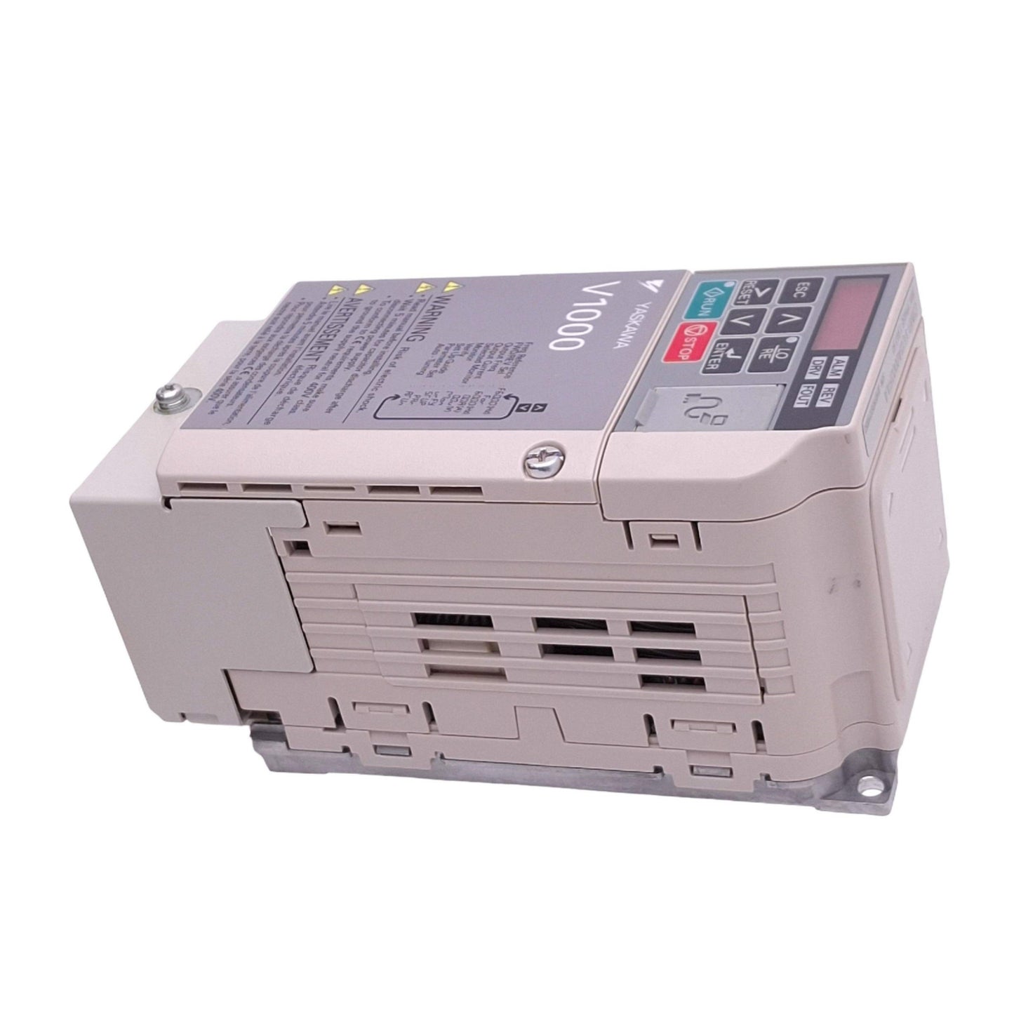 New Yaskawa CIMR-VU2A0002FAA Variable Frequency Drive, 3ph 0-240VAC 0-400Hz, 1/4HP