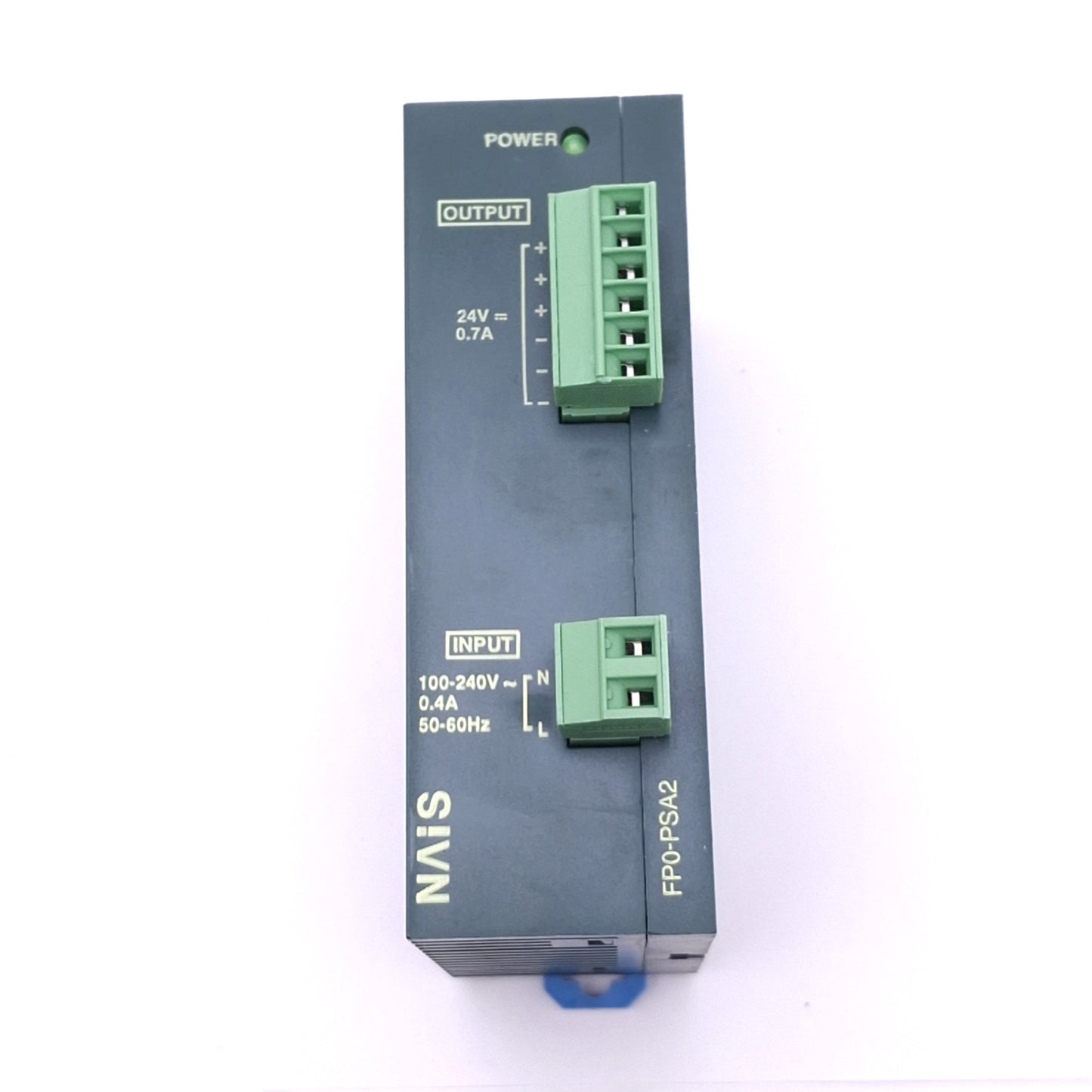 Used Nais FP0-PSA2 AFP0632 Power Supply, 100-240VAC 0.4-0.1A In, 24VDC 0.7A Out