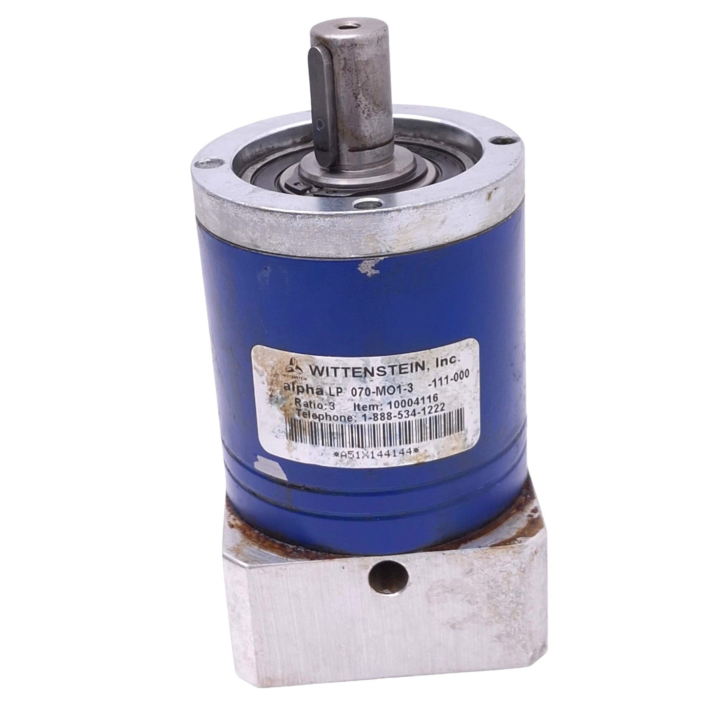 Used Wittenstein Alpha LP070-MO1-3-111-000 Gearbox, 3:1 Ratio, Size 070, 6000rpm Max