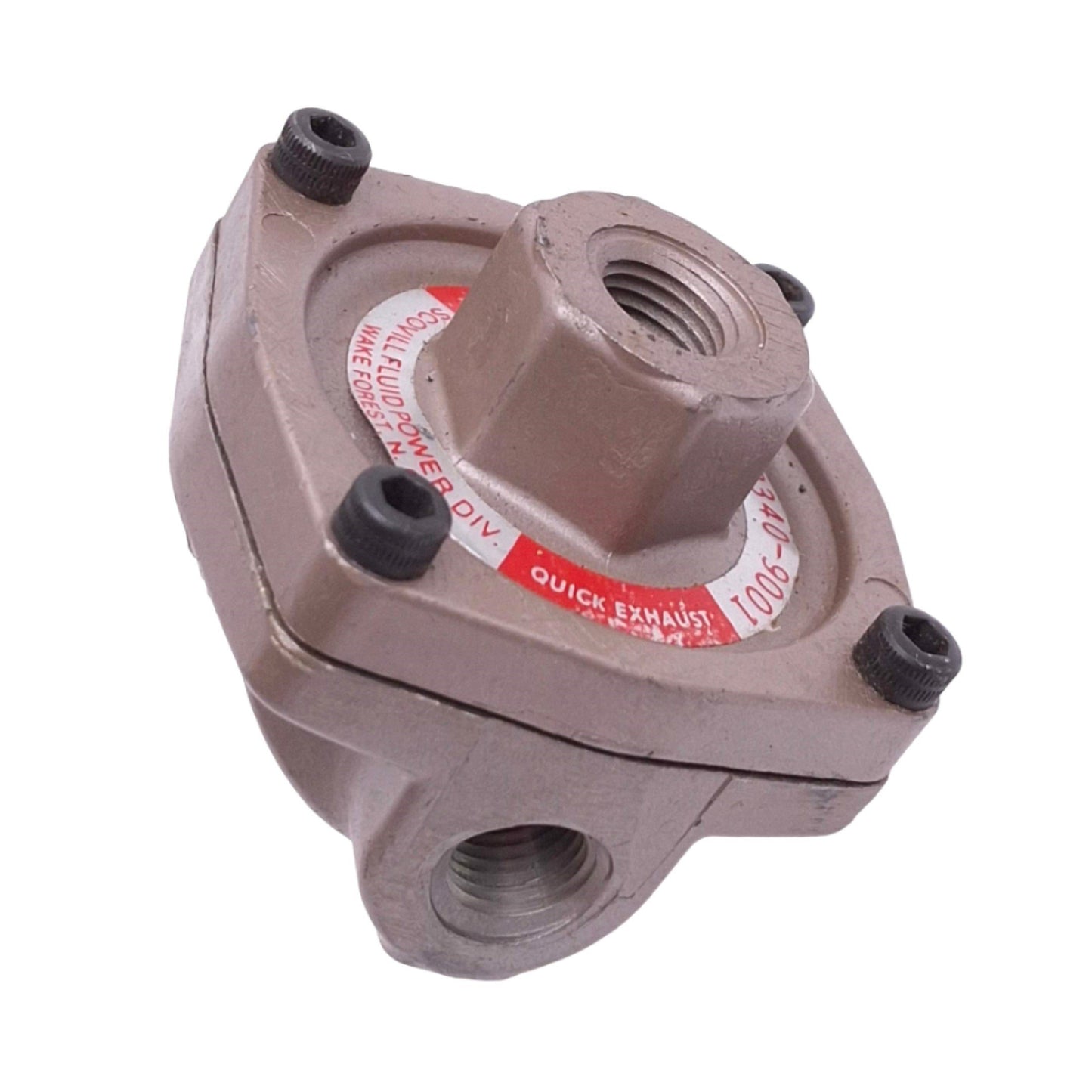 Used Schrader Bellows 3340-9001 Quick Exhaust Valve, G 1/4in to G 3/8in, 150psi