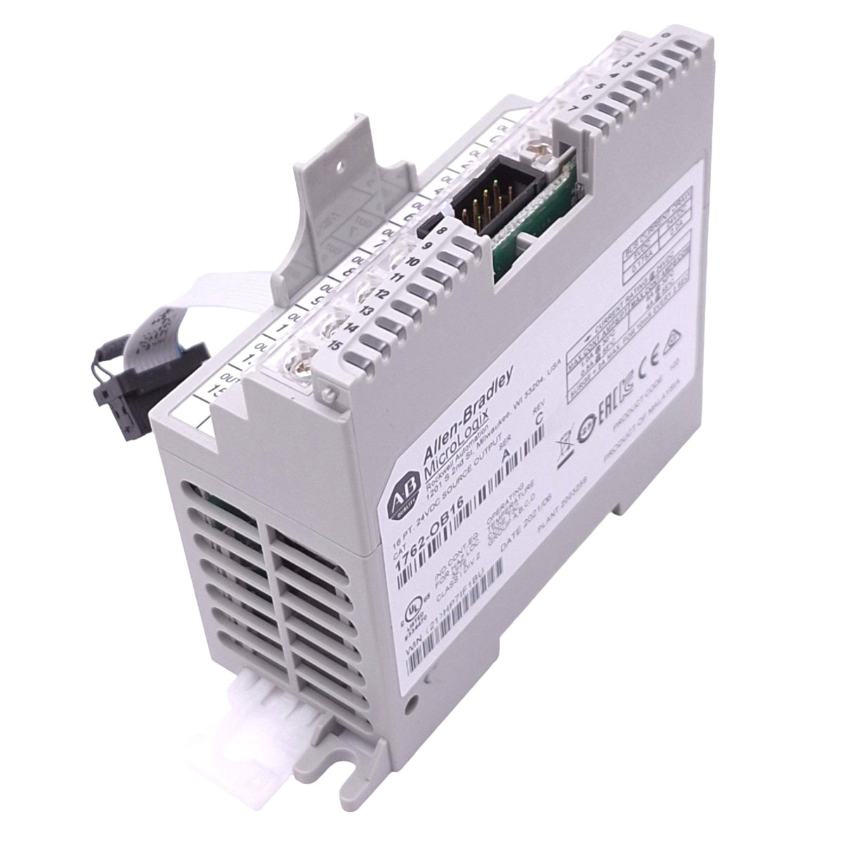 Used Allen Bradley 1762-OB16 MicroLogix1200 DC Output Module, 16-Point, 24VDC Out