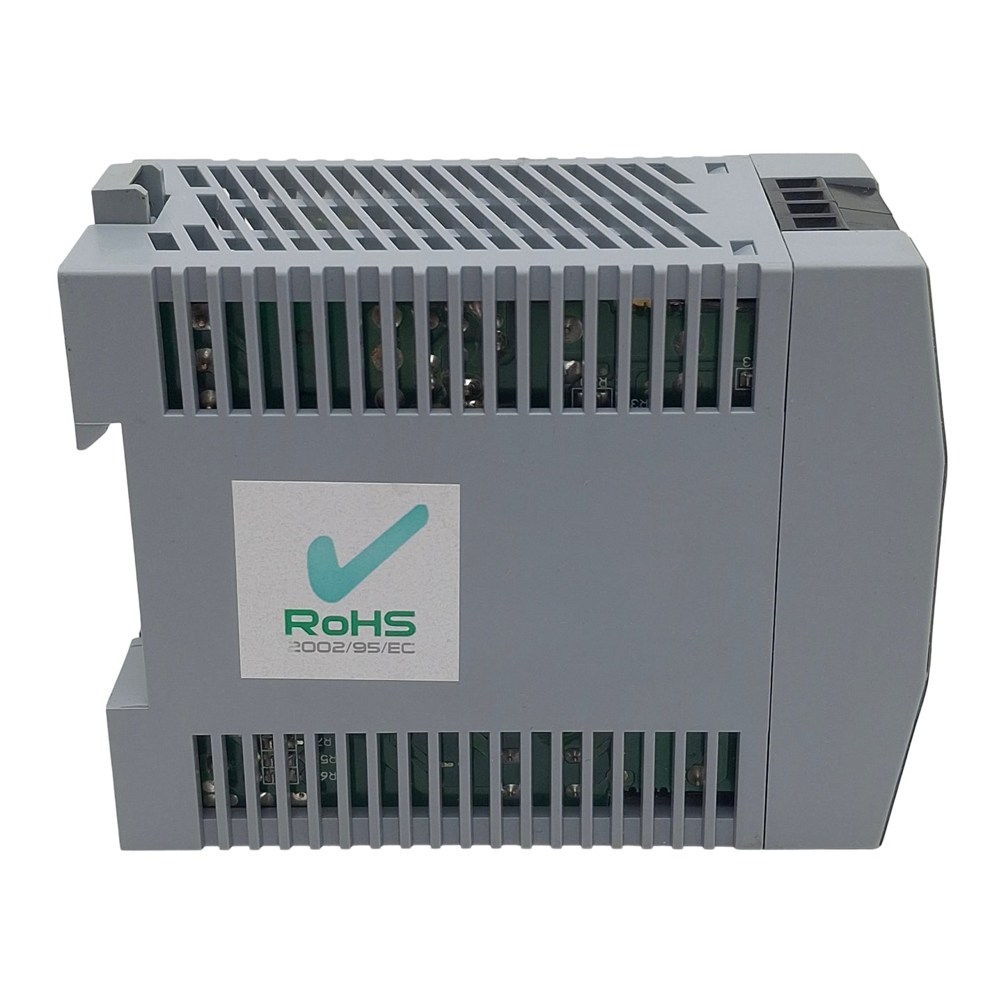 Used Sola SDP2-24-100T Power Supply, 115/230VAC In, 2.1A 24VDC Out, DIN Rail
