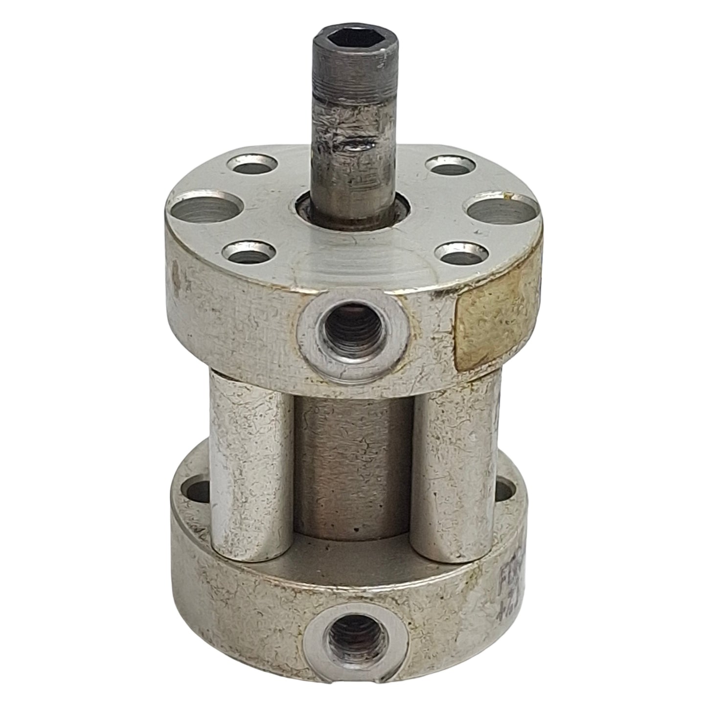 Used Bimba FOR-020.25 Flat-1 Pneumatic Cylinder, ø9/16in Bore, 0.25in Stroke, #10-32