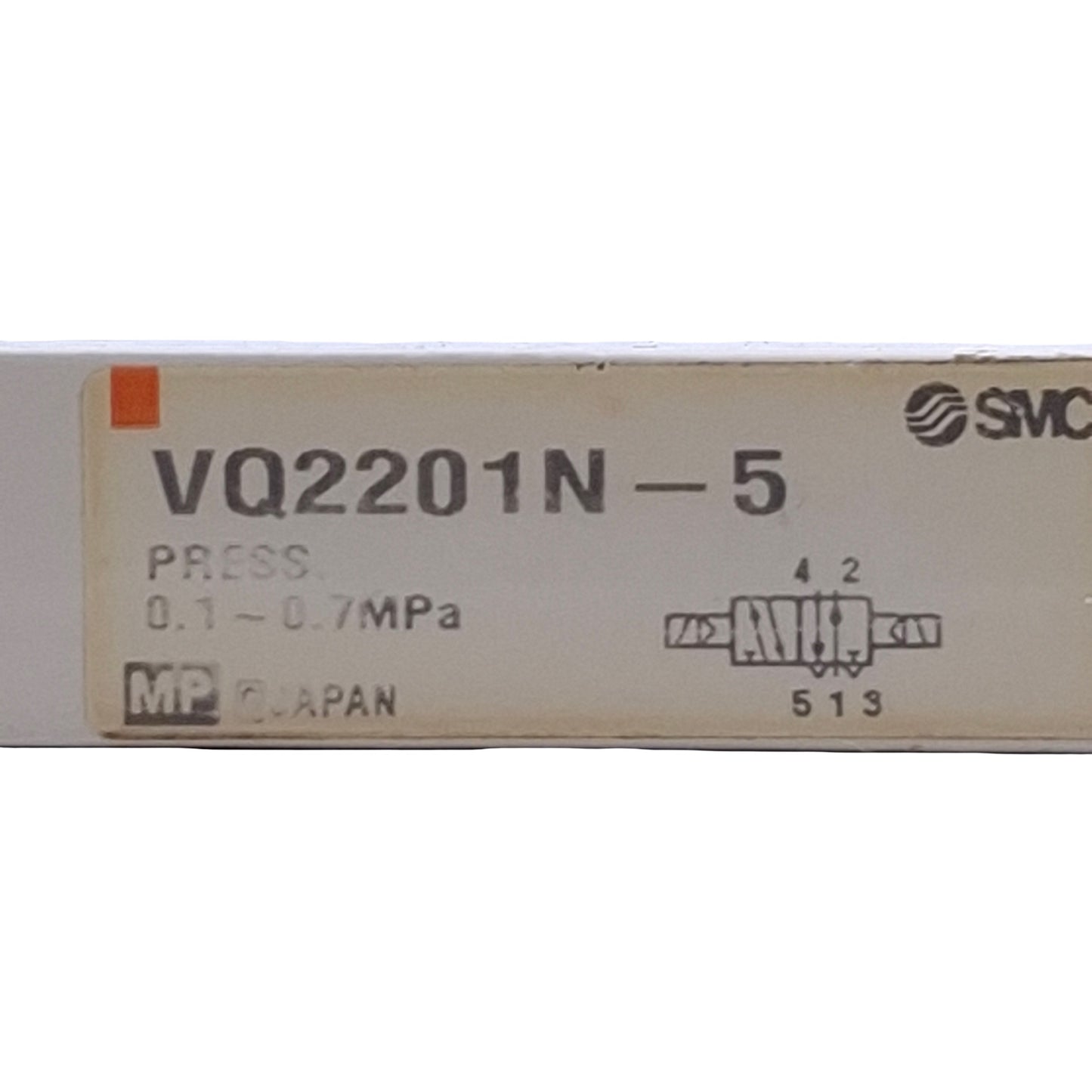 Used SMC VQ2201N-5 Solenoid Valve 2-Position, 0.1MPa-0.7MPa Operating, 24VDC Coil