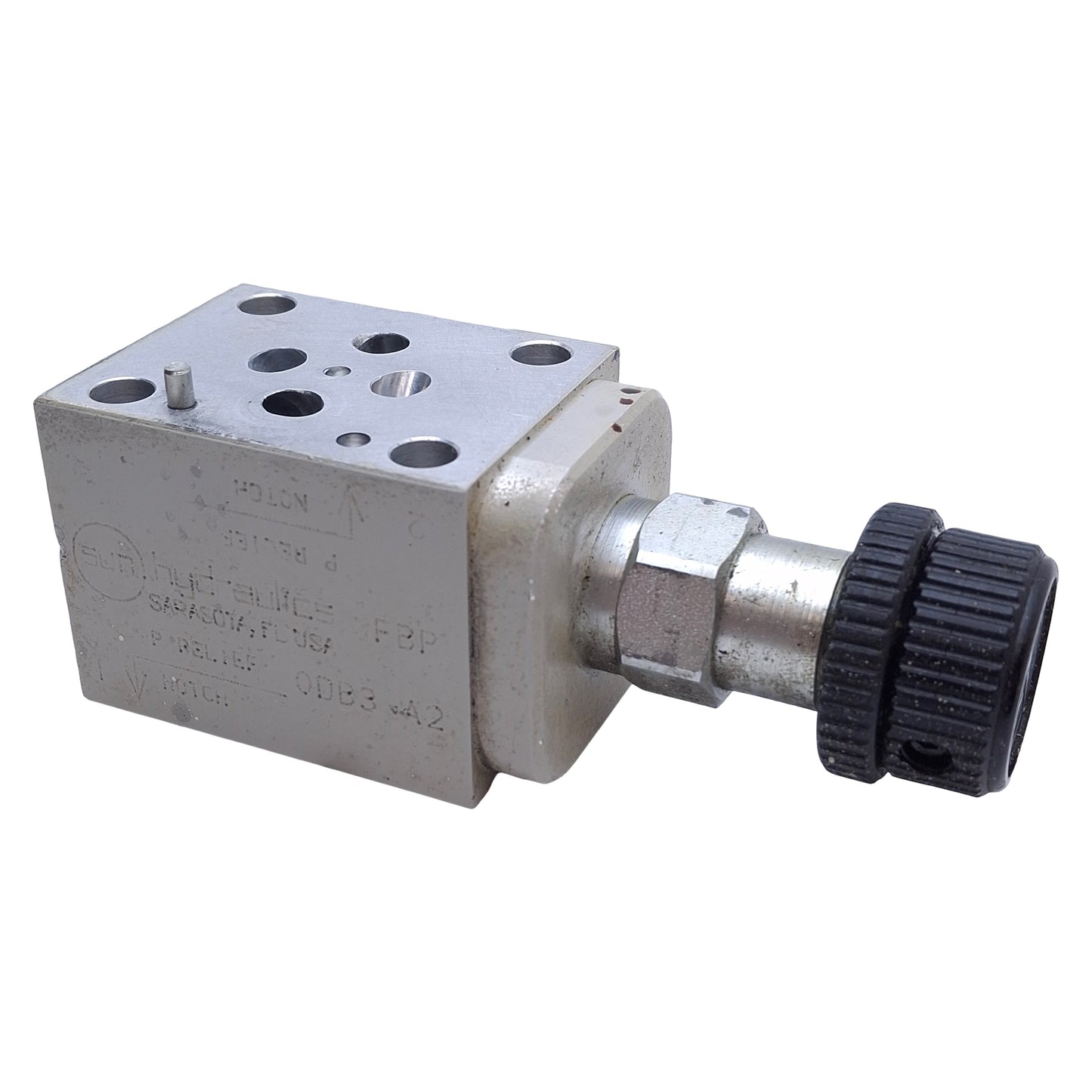 Used Sun Hydraulics FBP Sandwich Manifold T-10A Cavity, 1/4" NPT Port, 1.75in Stack