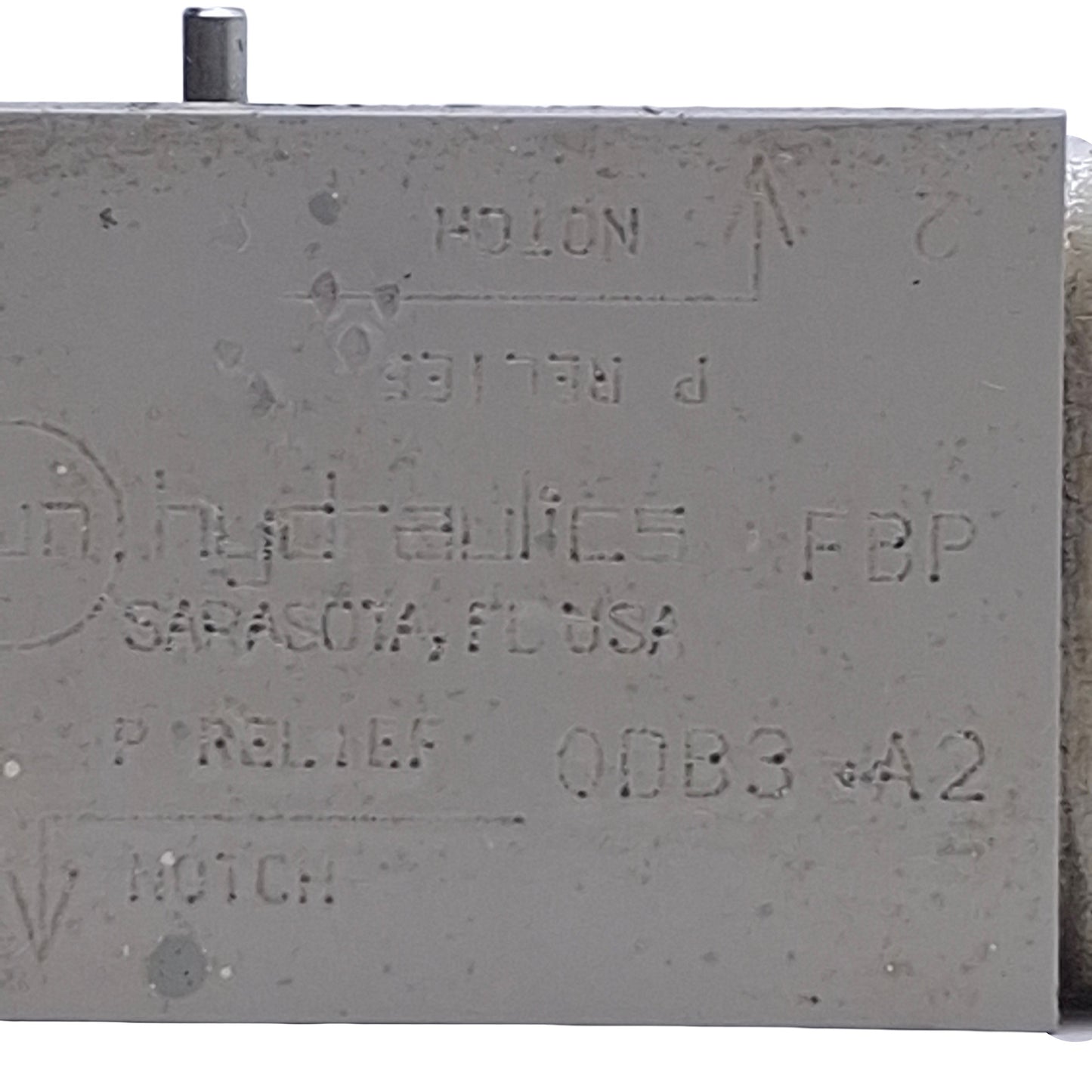 Used Sun Hydraulics FBP Sandwich Manifold T-10A Cavity, 1/4" NPT Port, 1.75in Stack