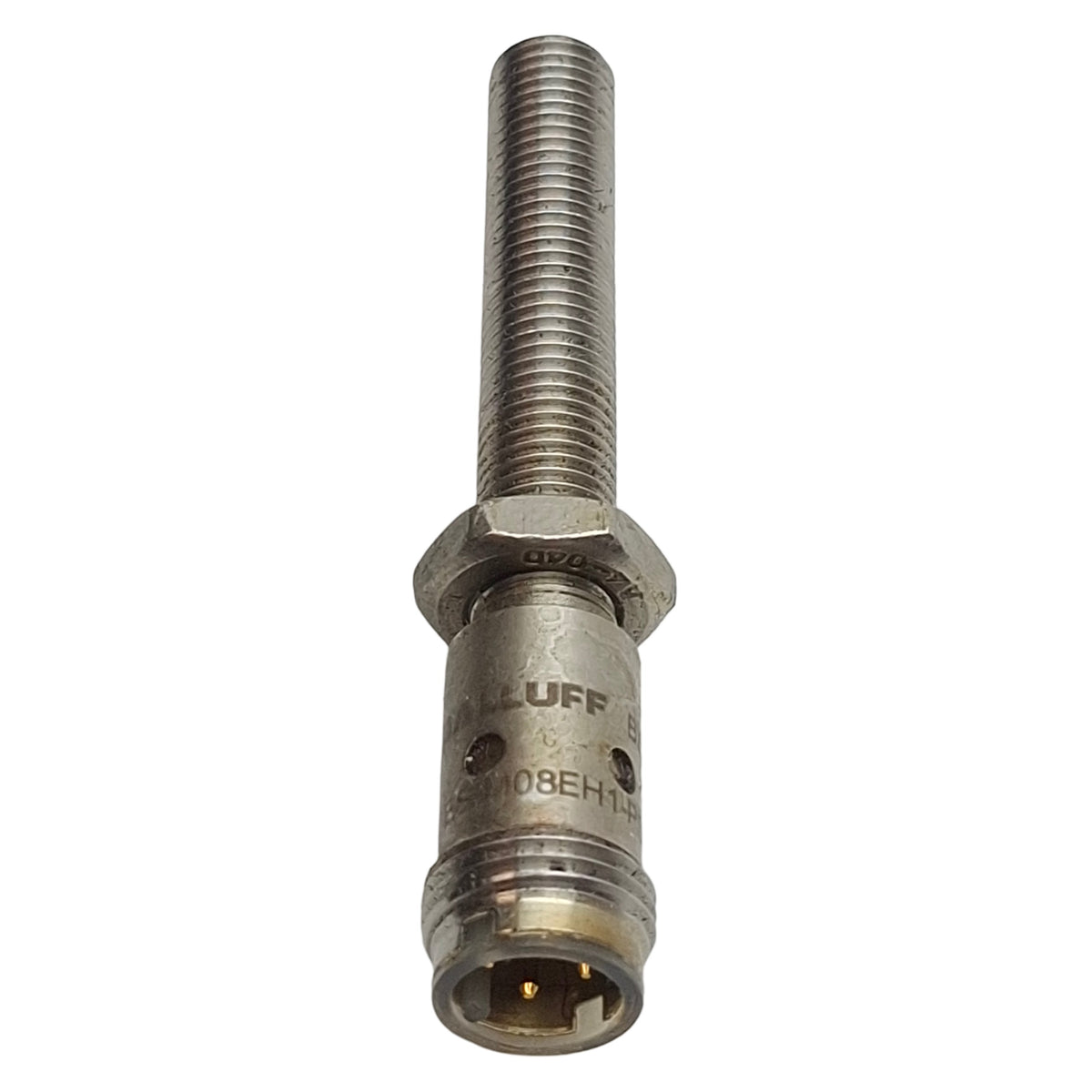Used Balluff BES02N5 Inductive Sensor, PNP NO, 2mm Range, 10-30VDC, 4-Pin M12 Male