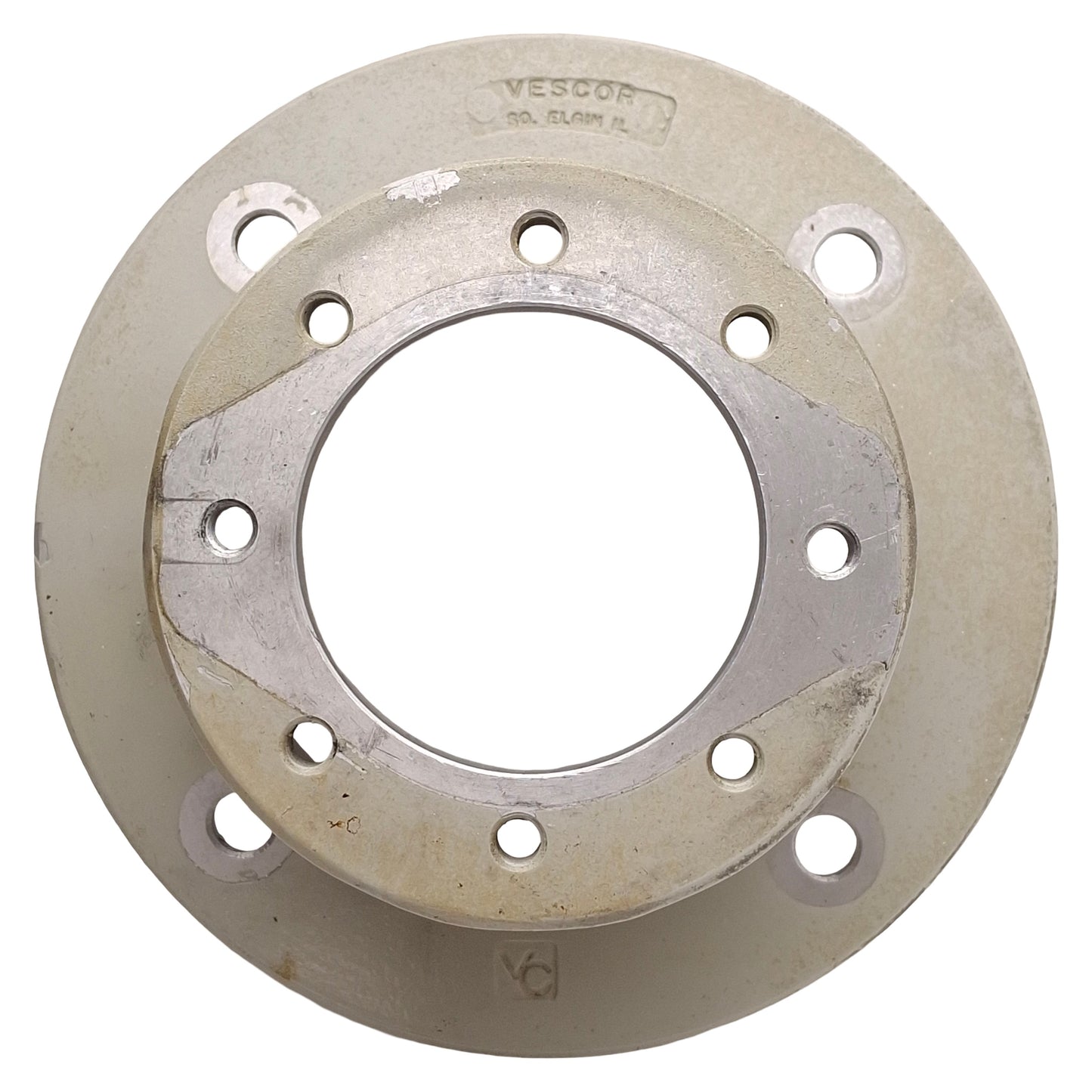 Used Vescor 6034 Pump Motor Adapter, 182TC-256TC & 213UC-256UC, 3/8"-16 Holes, SAE A