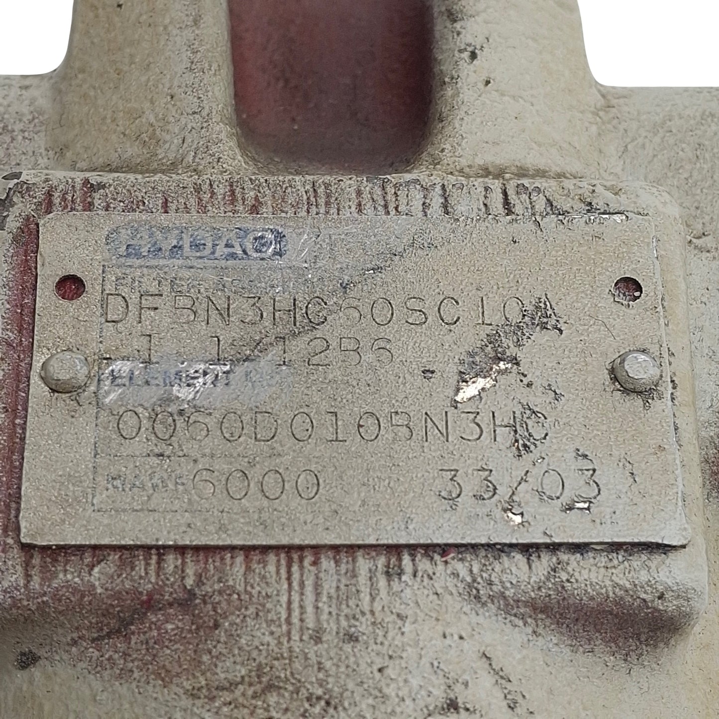 Used Hydac DFBN3HC60SC10A Industrial In-line Pressure Filter, 6000psi, 3/4in SAE