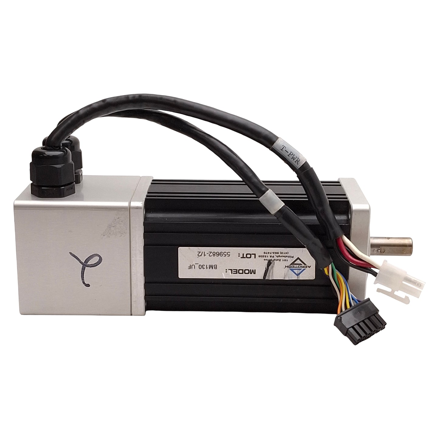 Used Aerotech BM130_UF ES14599-2 Servo Motor 333W 1.02Nm 4000rpm, 340VDC Bus, NEMA 23
