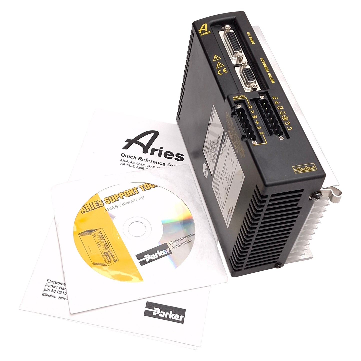 New – Open box Parker AR-04AE Aries Single Axis Servo Drive 400W, 120/240VAC In, 170/340VDC Out