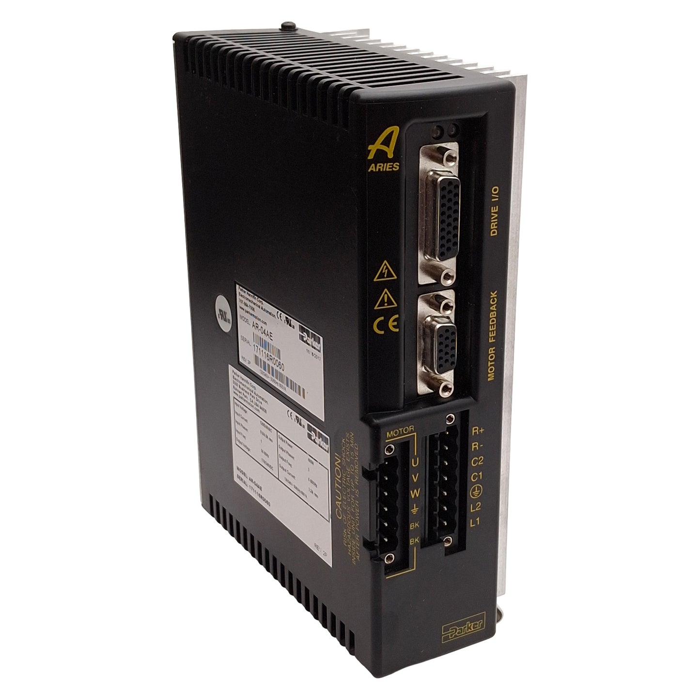 New – Open box Parker AR-04AE Aries Single Axis Servo Drive 400W, 120/240VAC In, 170/340VDC Out