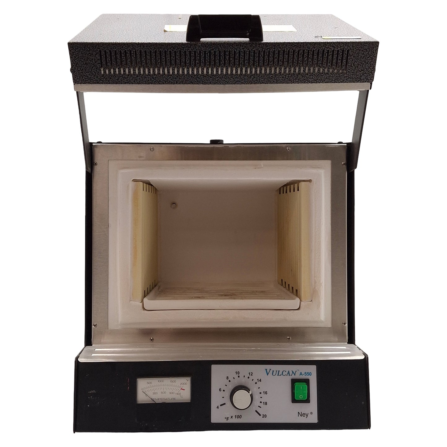 Used Dentsply A-550 9493306 Vulcan Box Furnace, 550in³, 77-2012°F, 1440W, 120VAC
