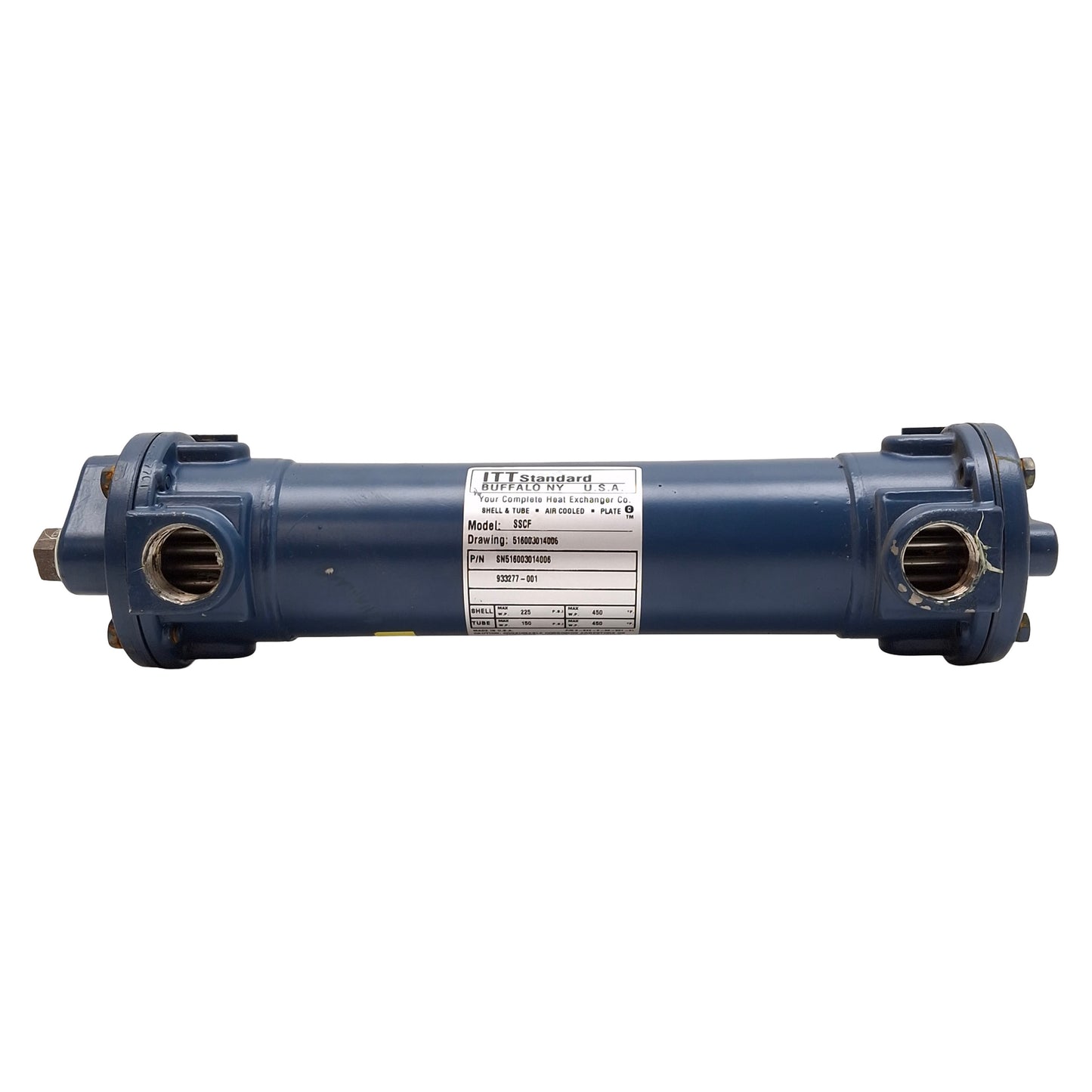 Used ITT Standard 5-160-03-014-006 Heat Exchanger, 12gpm, 150psig, 270,000 BtuH Water
