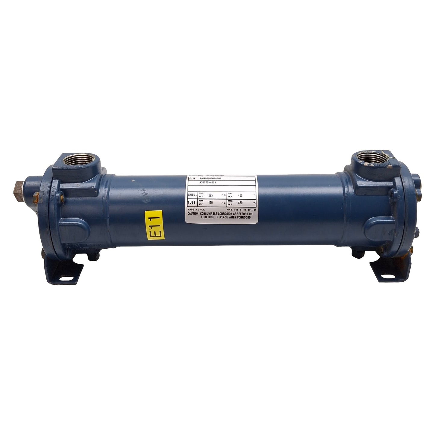 Used ITT Standard 5-160-03-014-006 Heat Exchanger, 12gpm, 150psig, 270,000 BtuH Water