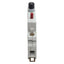 Used Square D 9080GCB150 Circuit Protector, 1-Pole, 15A, 125VAC/65VDC, DIN Rail