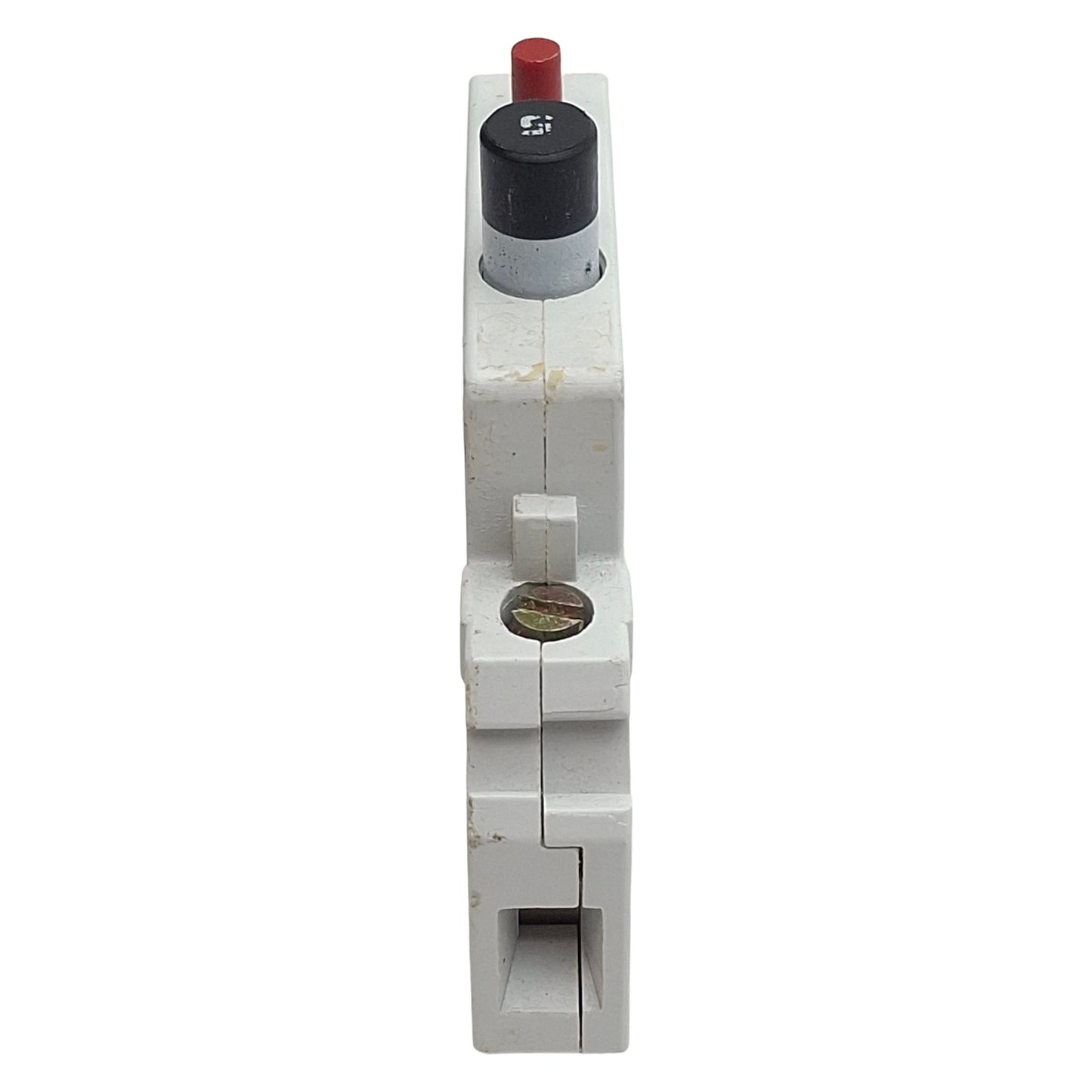 Used Square D 9080GCB150 Circuit Protector, 1-Pole, 15A, 125VAC/65VDC, DIN Rail