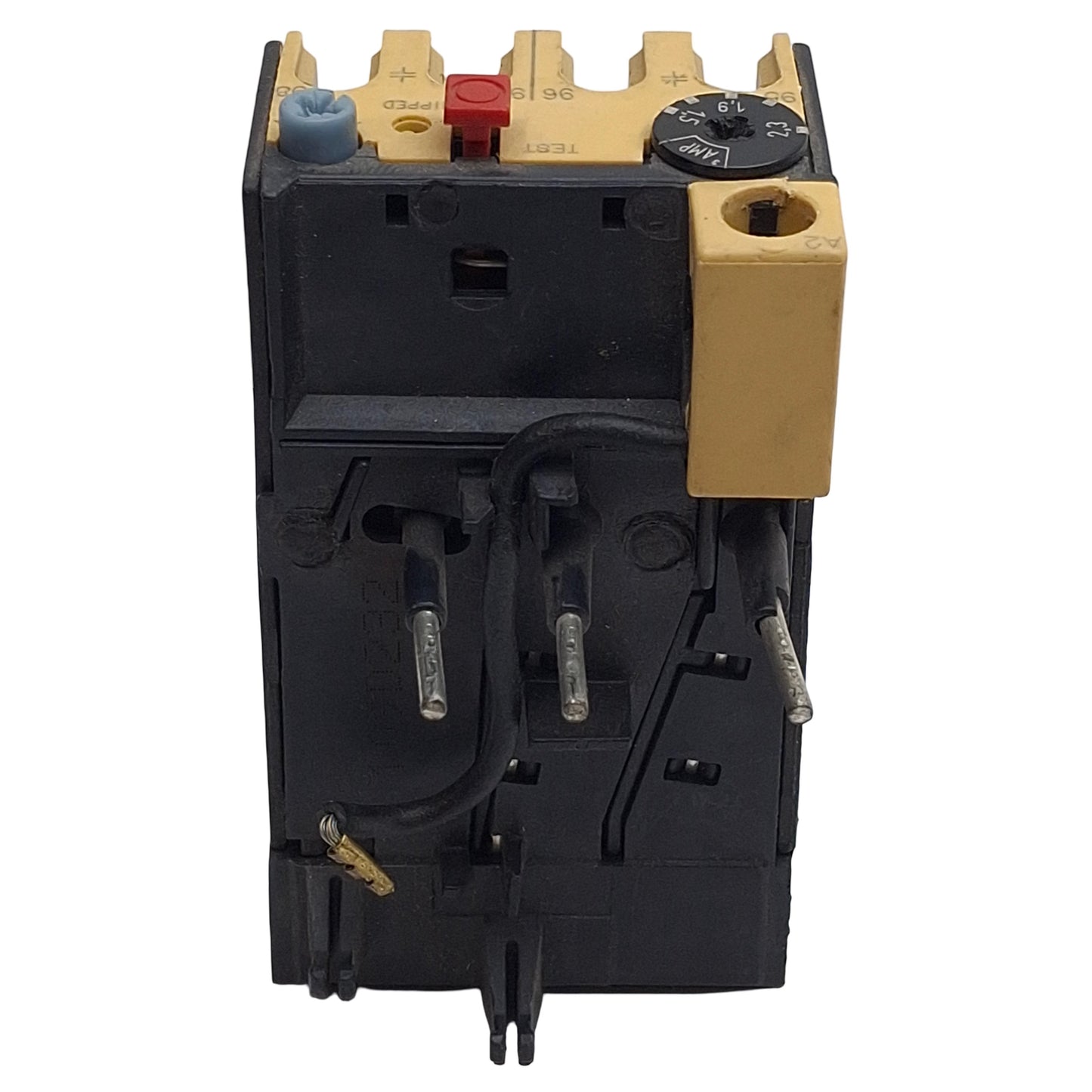 Used Allen Bradley 193-BSB22 Overload Relay 3-Pole 1NO 1NC 1.5-2.3A Range, 10A 600VAC