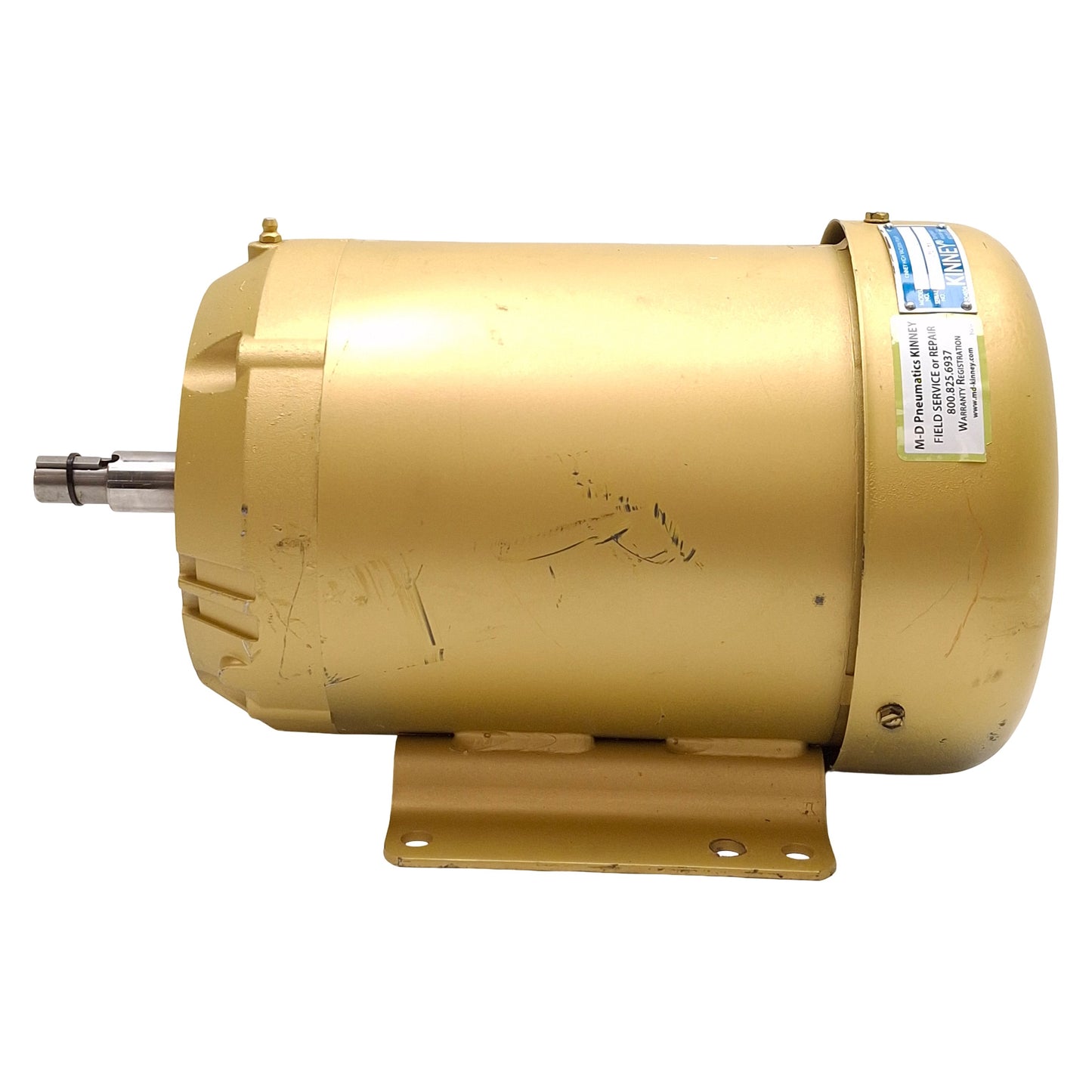 Used Kinney 36E663S041G1 Super-E Motor, 3HP, 3Ø 208-230/460VAC, 3450rpm, 182CZ Frame