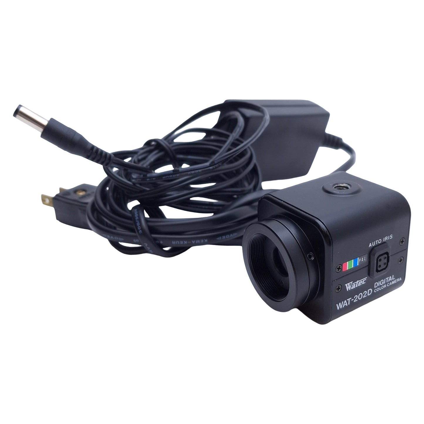 Used Watec WAT-202D PAL Color Camera With Power Supply 1/3", 795x596, Composite Video