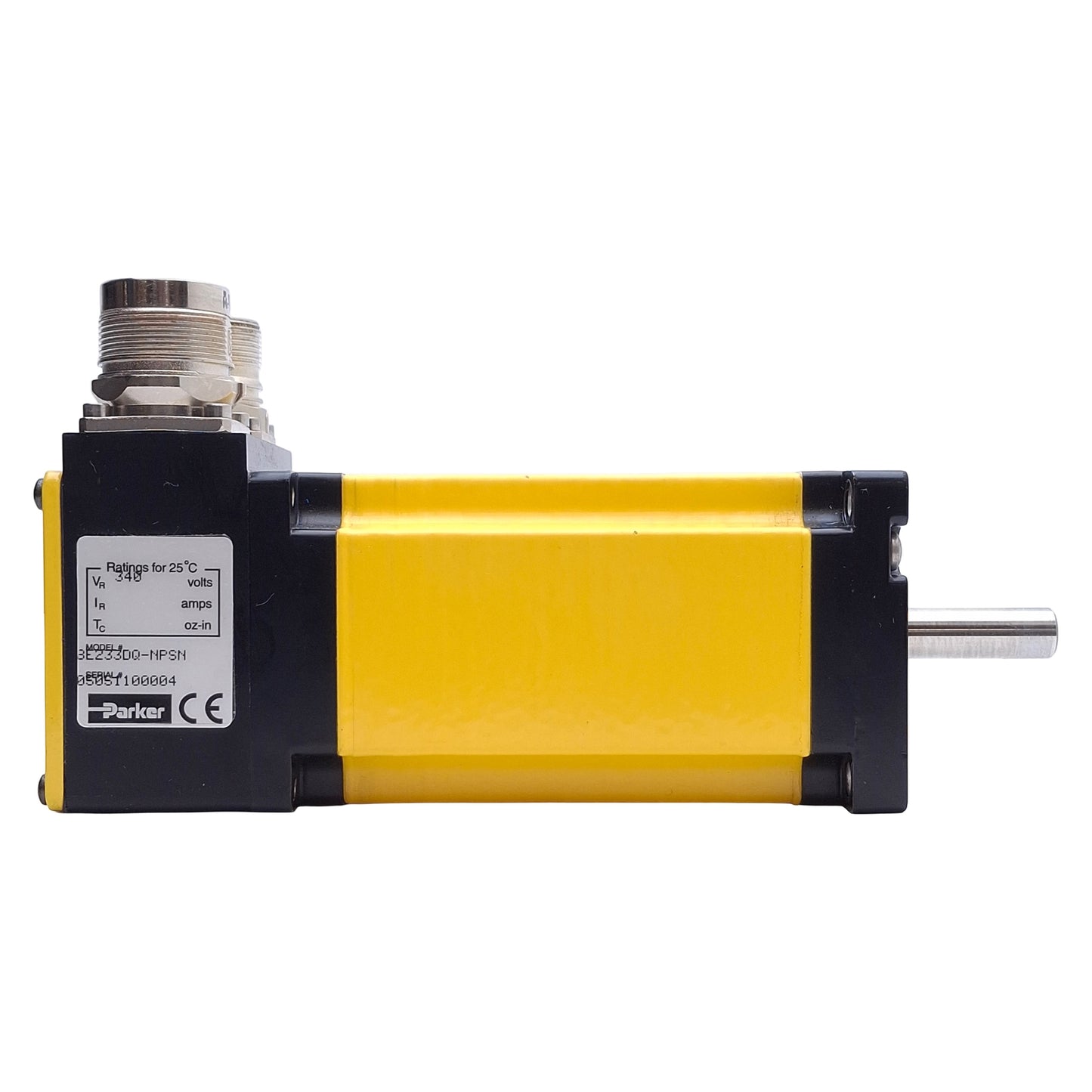 Used Parker BE233DQ-NPSN Compumotor Brushless Servo Motor 340V w/ Smart Encoder