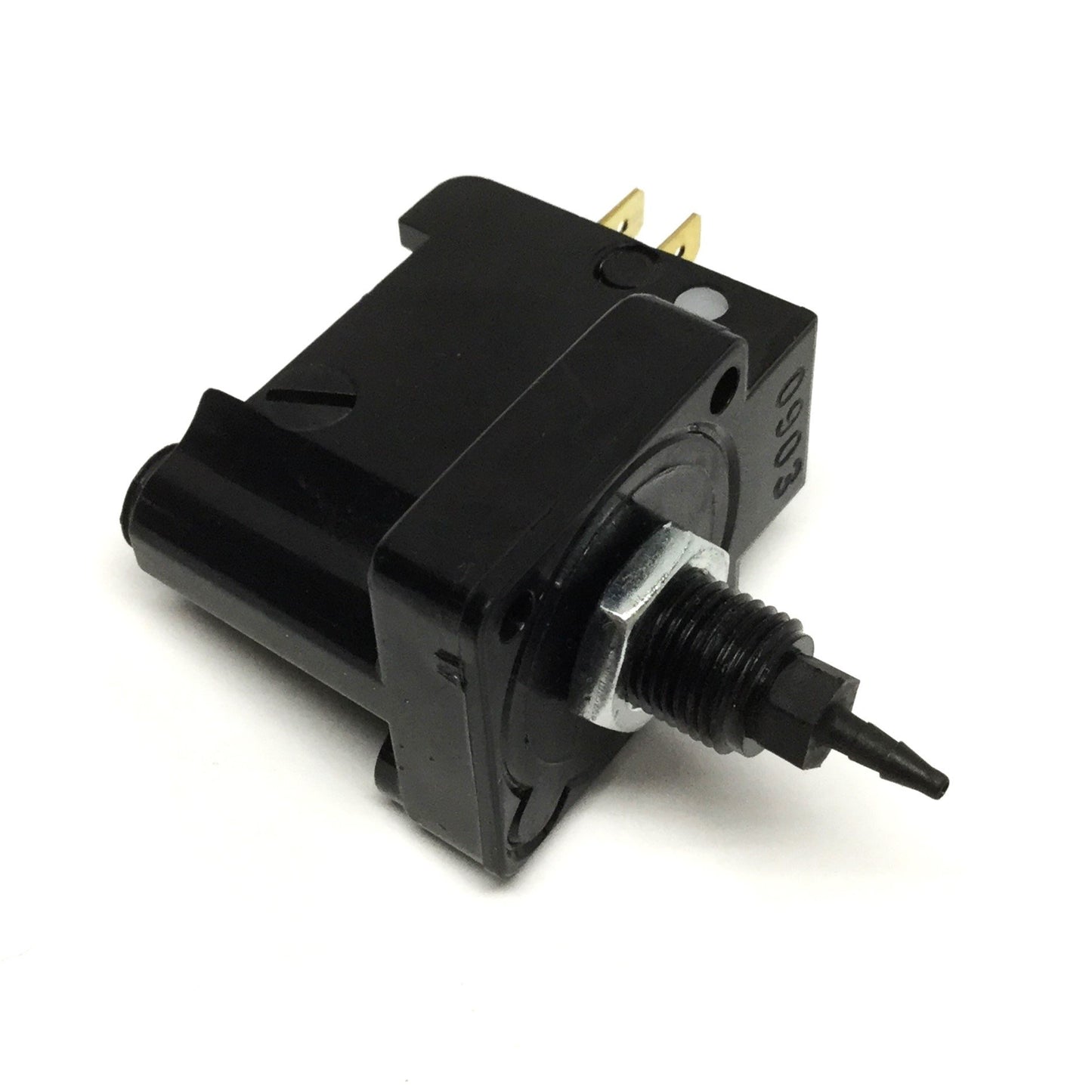 Used AirTrol F-4200-100 Adjustable Pressure Switch, 10A SPDT, 1-100psi, ⌀1/16" Barb