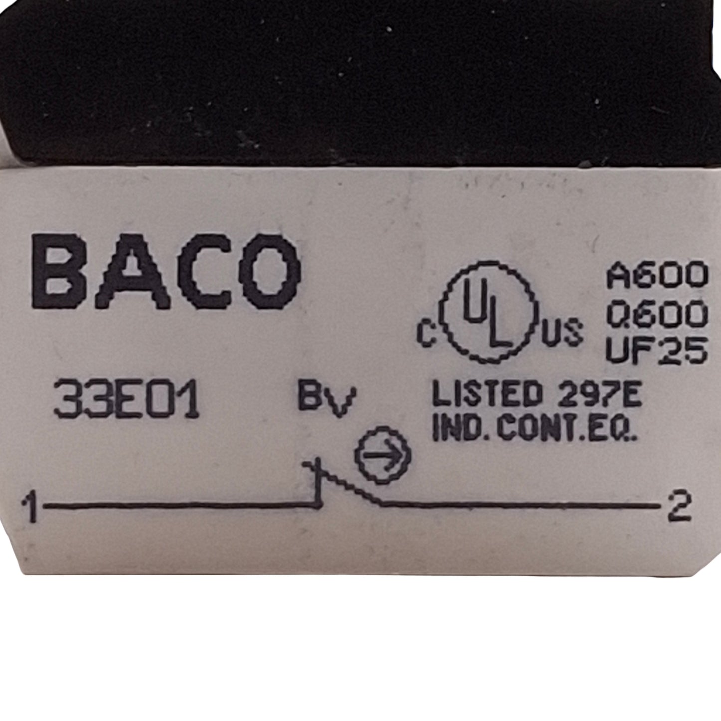 Used Baco L22ER01-3E01 Red Push-Turn E-Stop Pushbutton, ø22mm, 1NC, 10A 690VAC