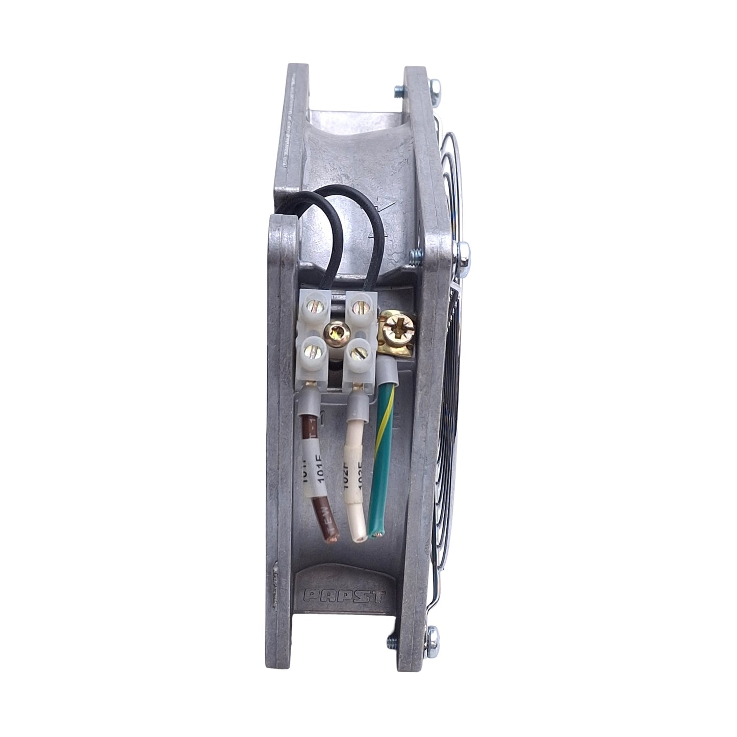 Used Papst TYP 4600N Tube Axial Compact Fan Metal Housing, 115VAC, 3100RPM, 105.9CFM