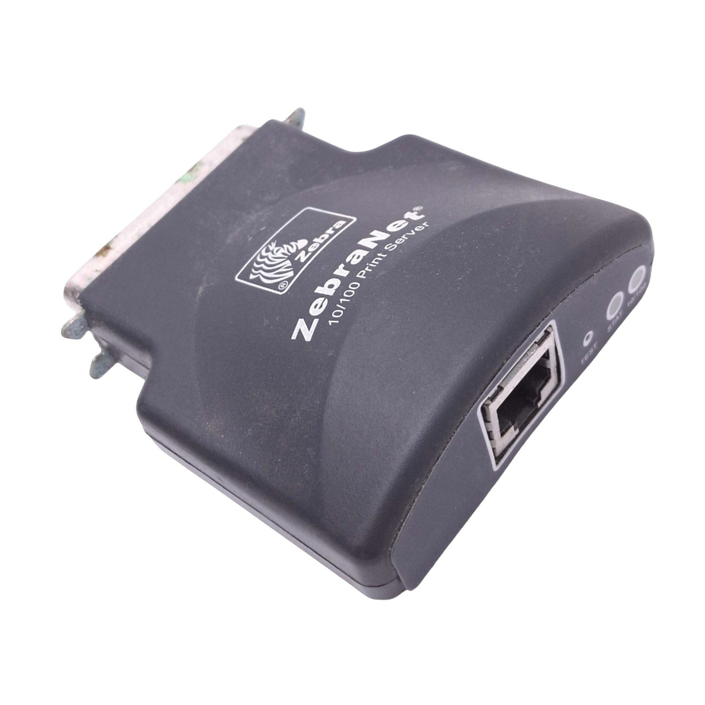 Used Zebra P1032710-001 ZebraNet 10/100 Print Server, IEEE 1284 Parallel to RJ45
