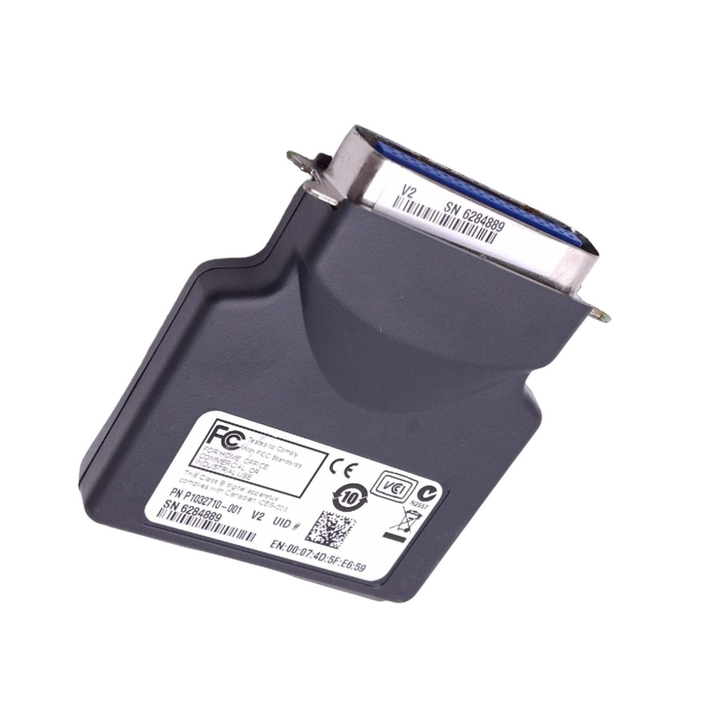 Used Zebra P1032710-001 ZebraNet 10/100 Print Server, IEEE 1284 Parallel to RJ45